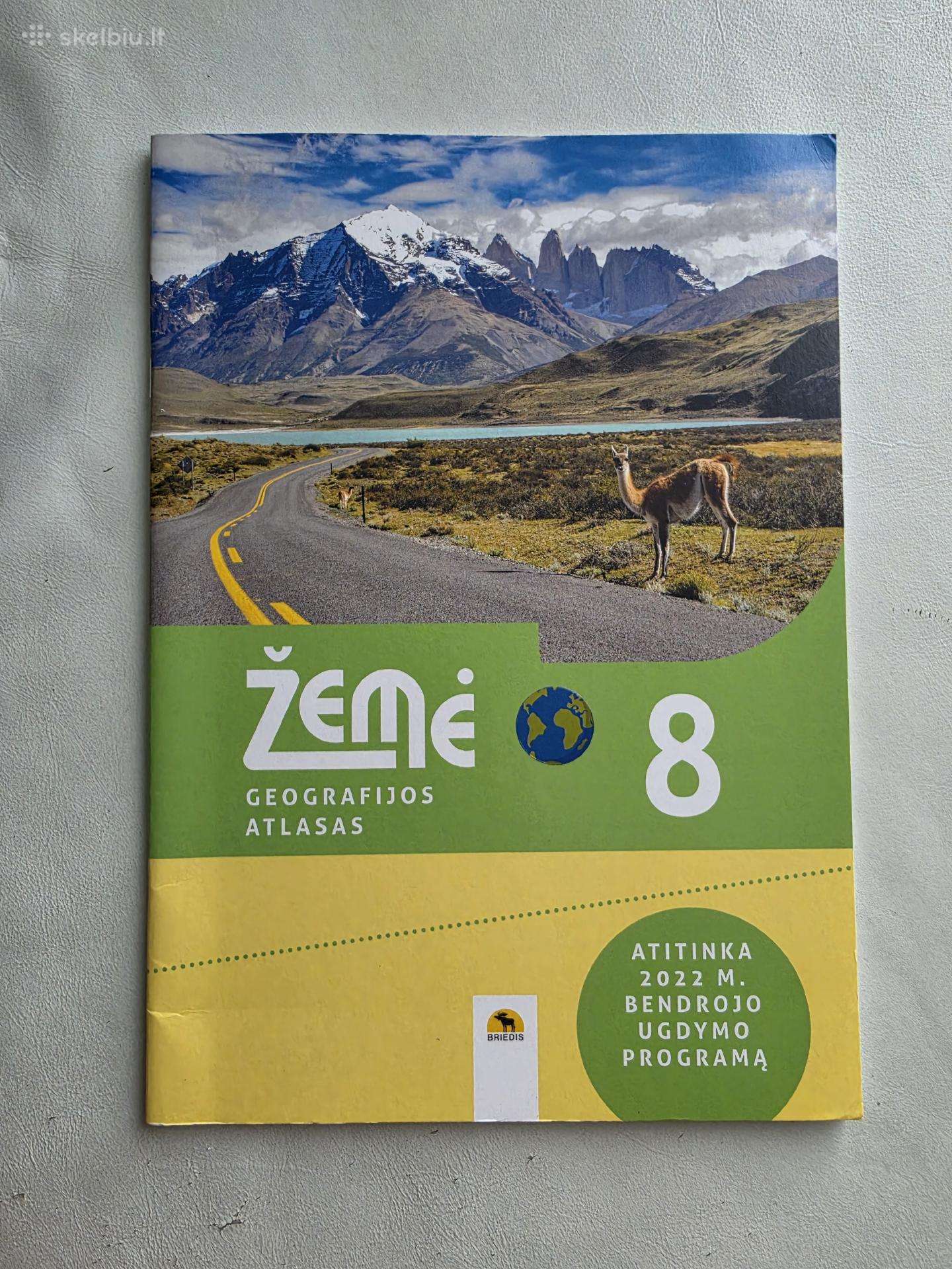 Žemė 8. Geografijos atlasas 8 klasei (pagal 2022