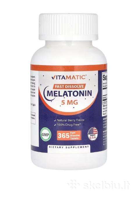 365 tabletės 5mg melatonino
