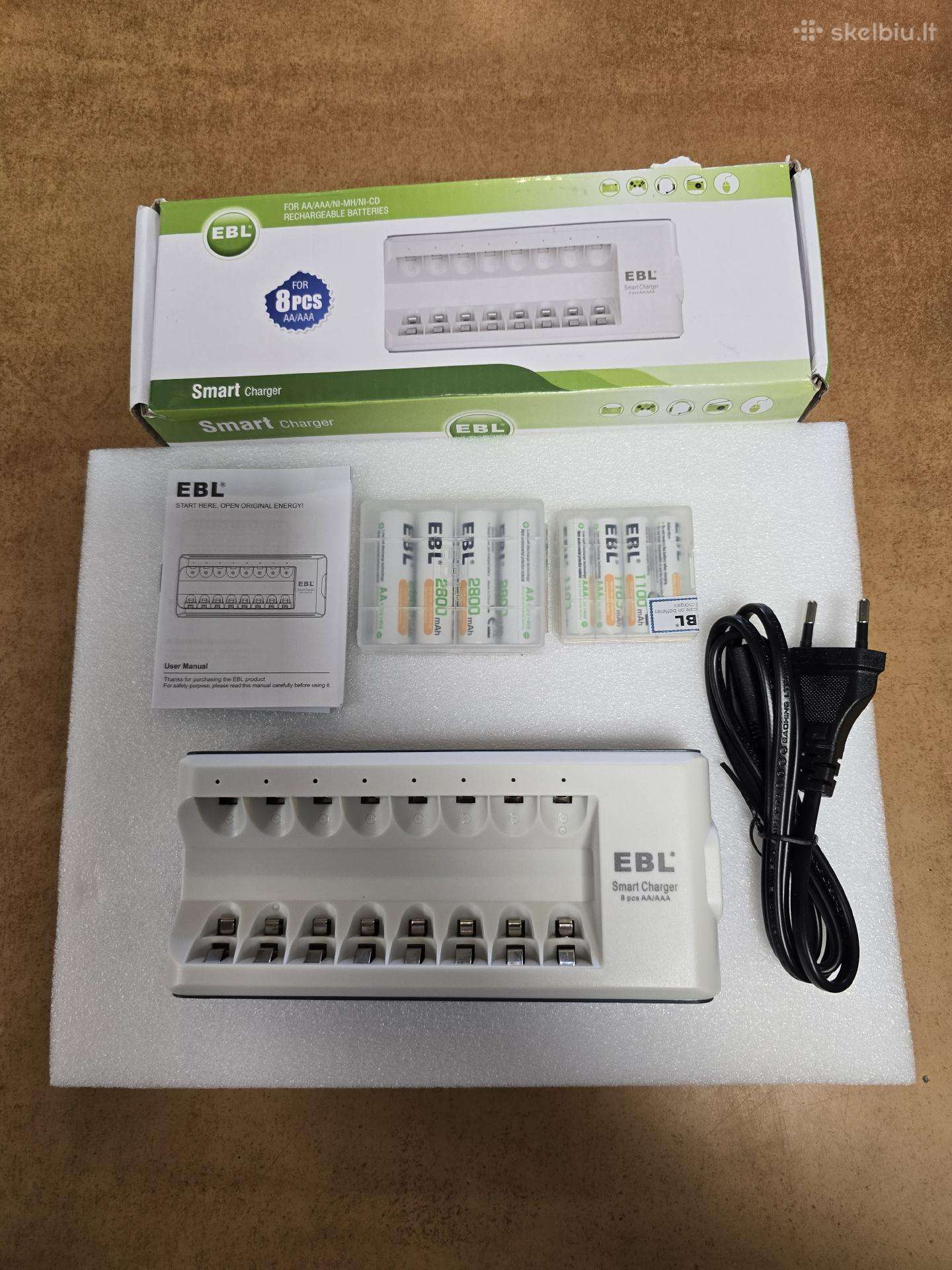 Ebl Fast Smart Charger 8-slot for Ni-mh Aa Aa