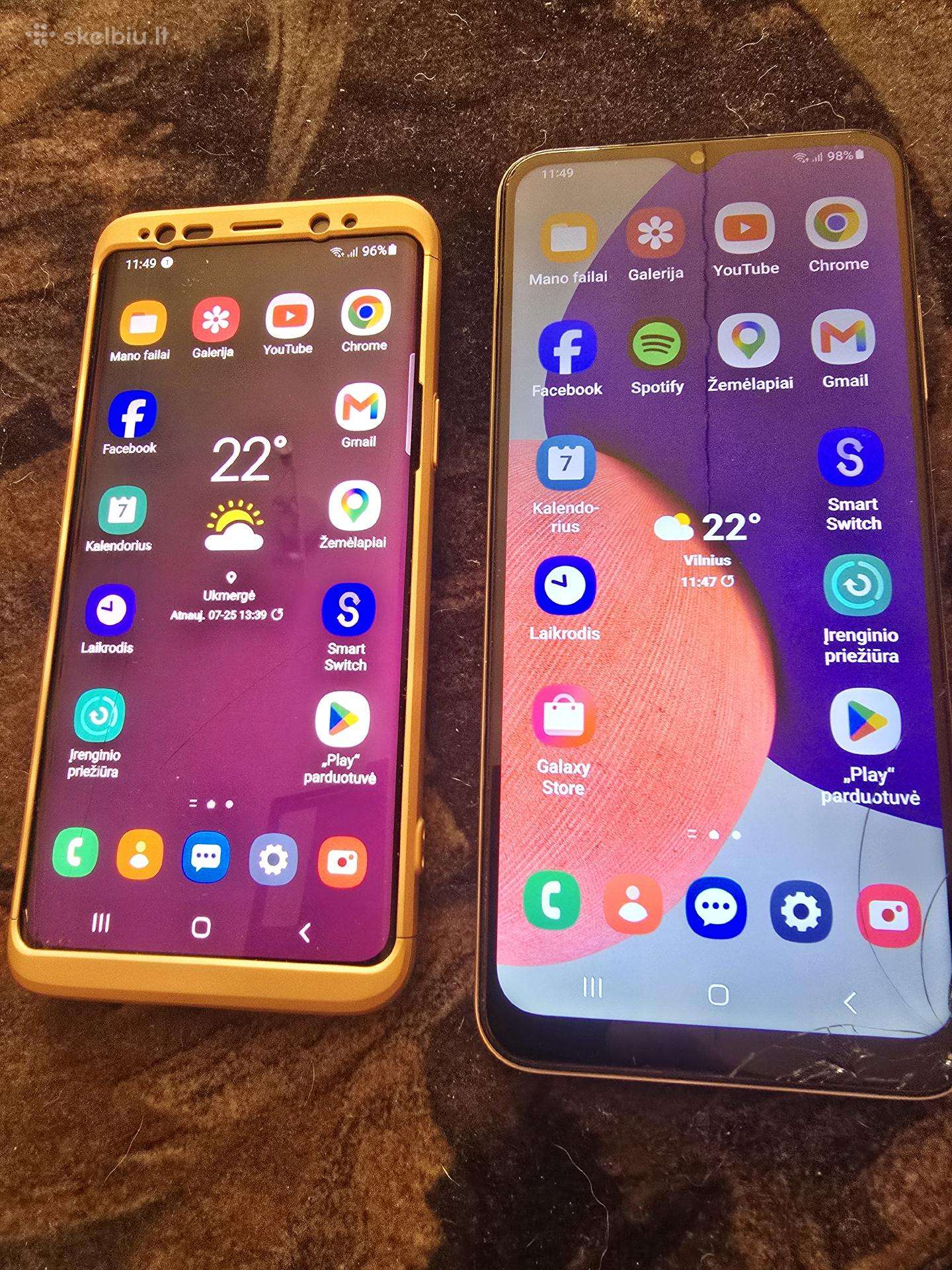 Samsung Galaxy S9 ir A22