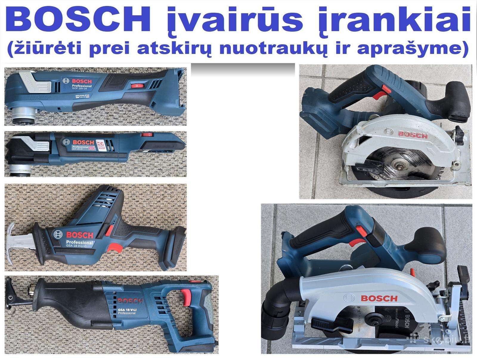Bosch 18v įrankiai 2