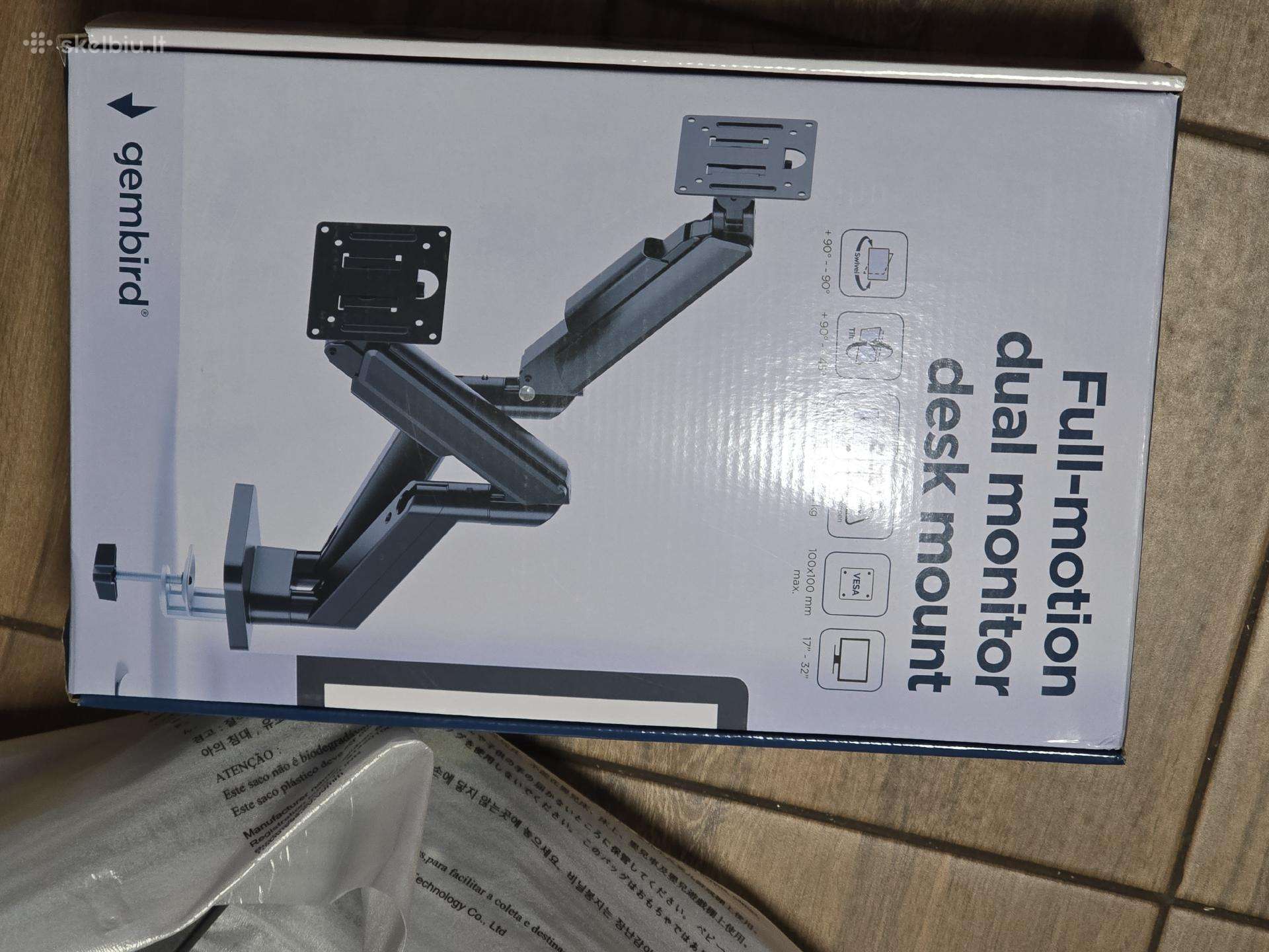 Dviejų monitorių laikiklis