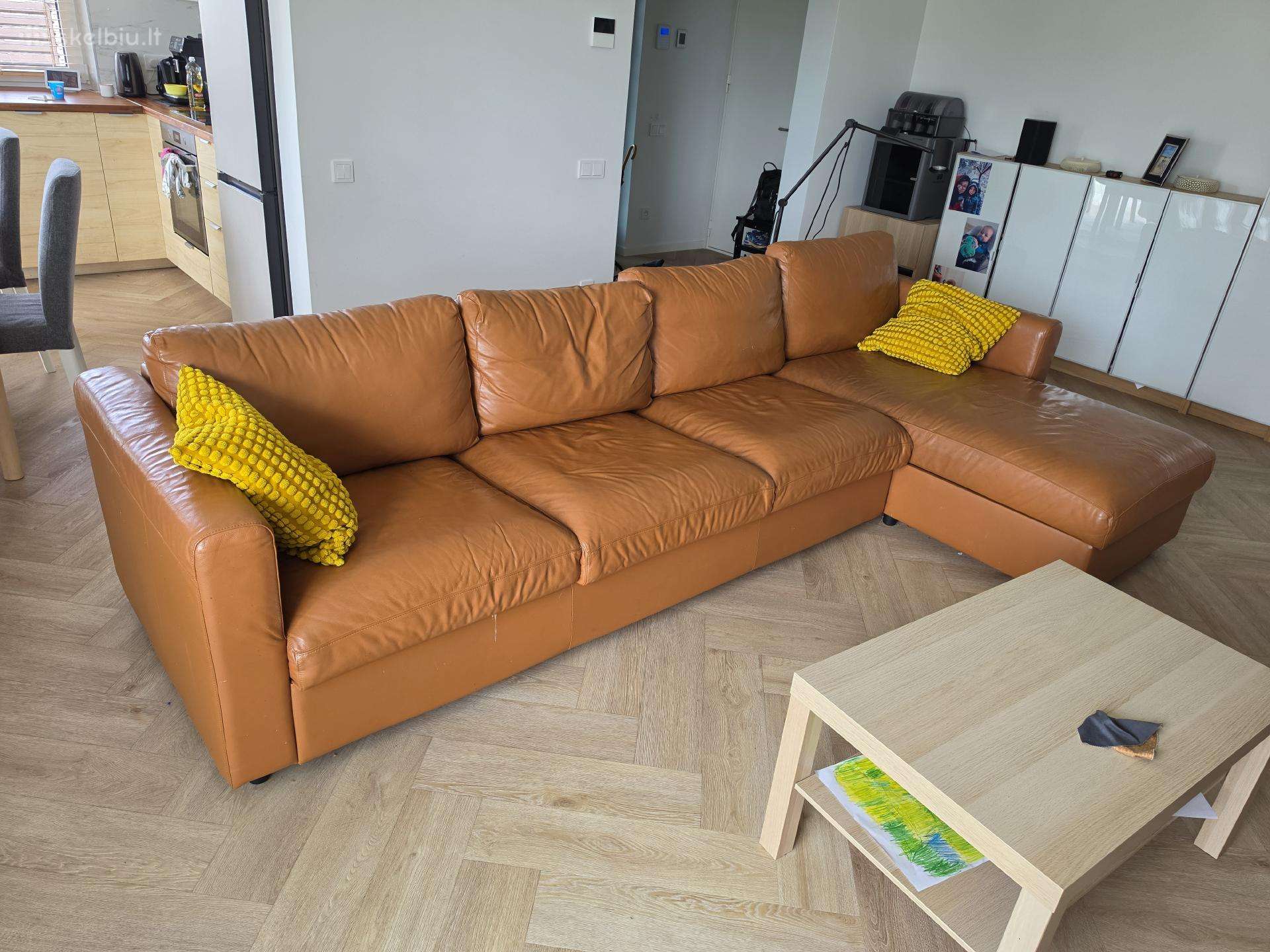 Naturalios odos Vimle keturvietė sofa