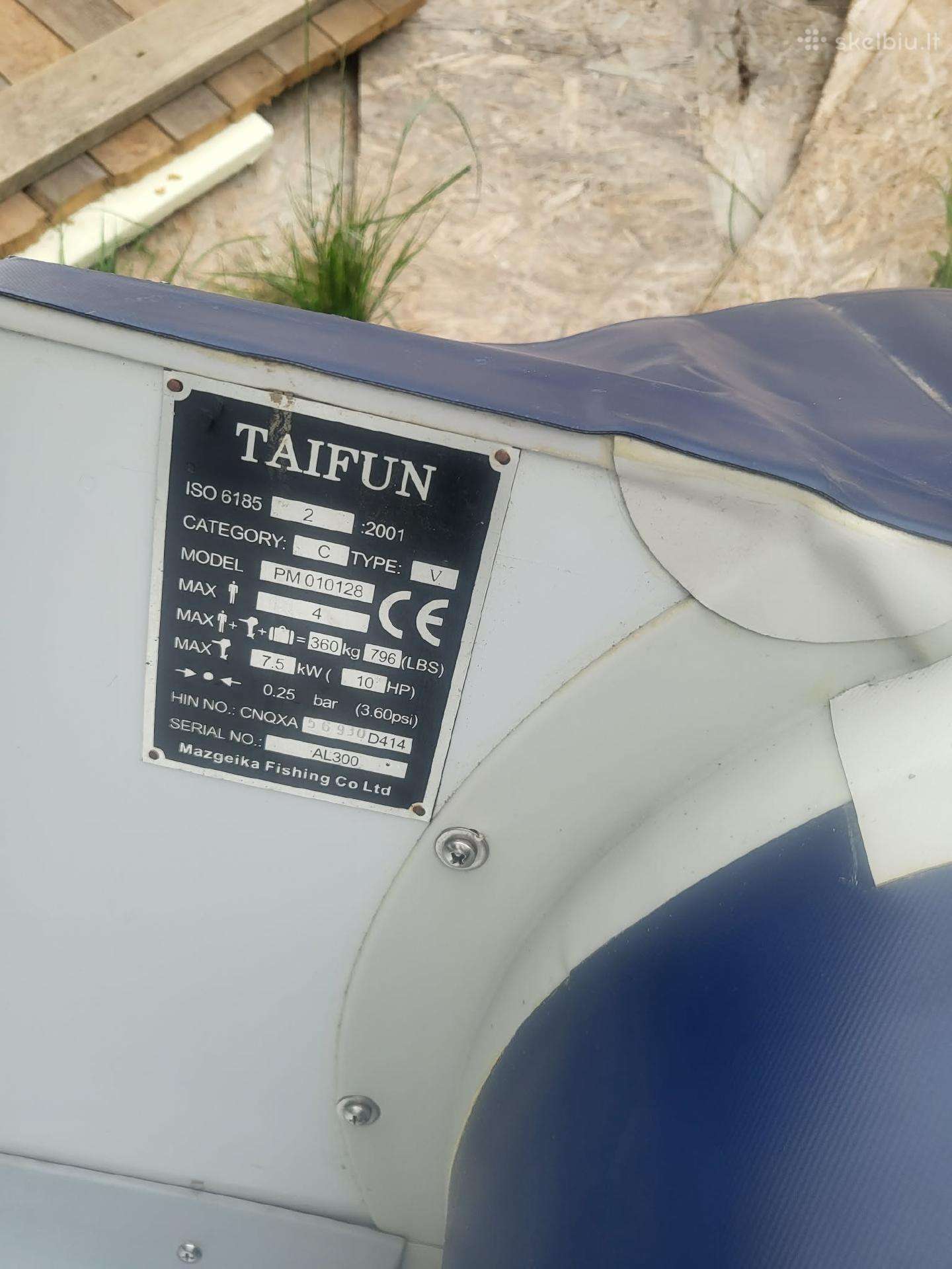 TAIFUN, pripučiamos valtys