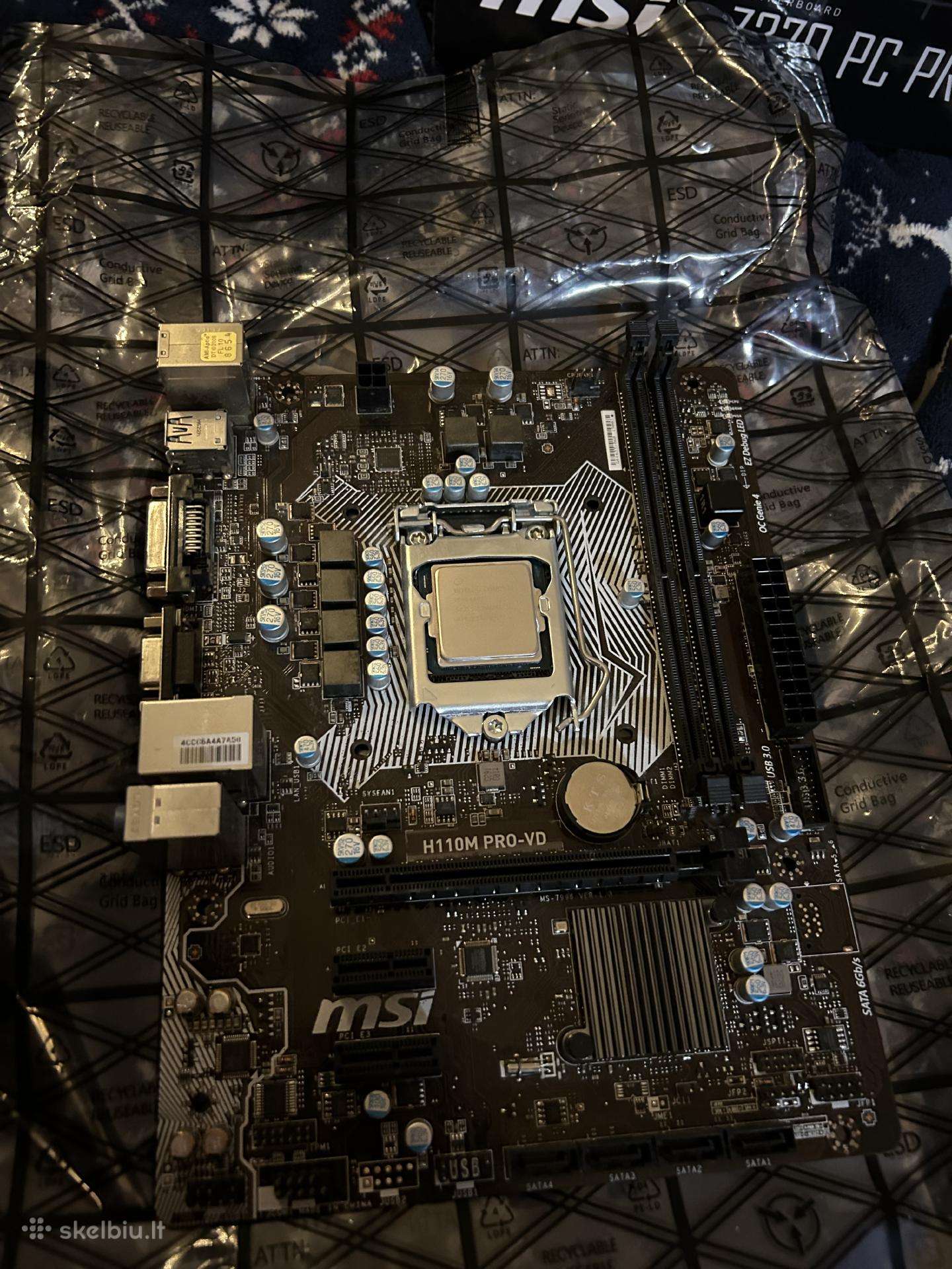 Msi H110m Pro-vd su procesorium i5-6400t