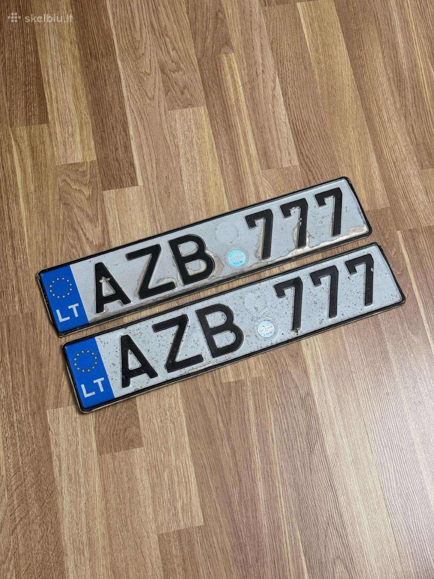Valstybiniai numeriai Azb777