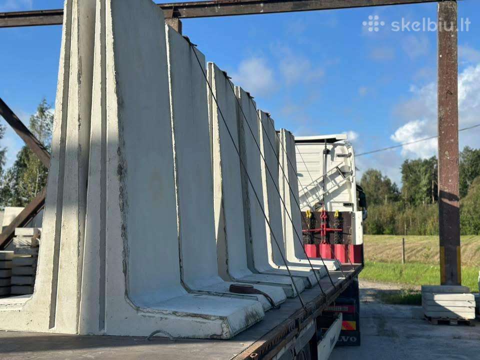 Betoniniai atraminiai L blokai, sienoms, ukiui