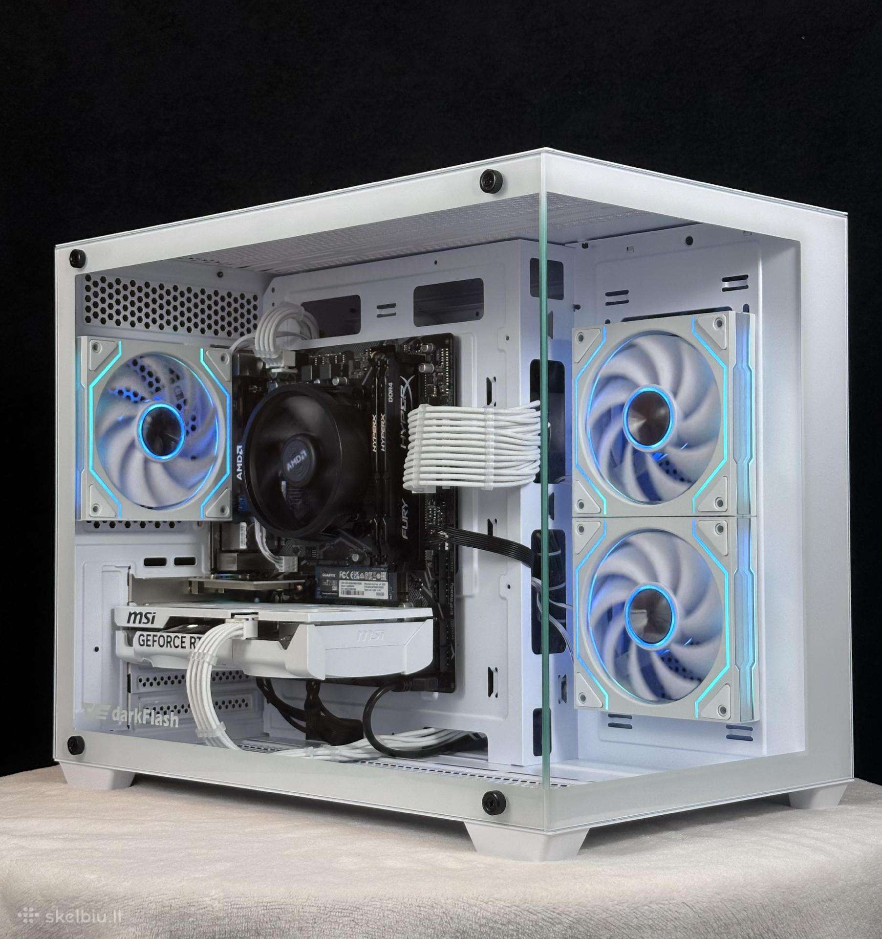 Naujas žaidimų kompiuteris Ryzen 5 rtx 5060 WiFi