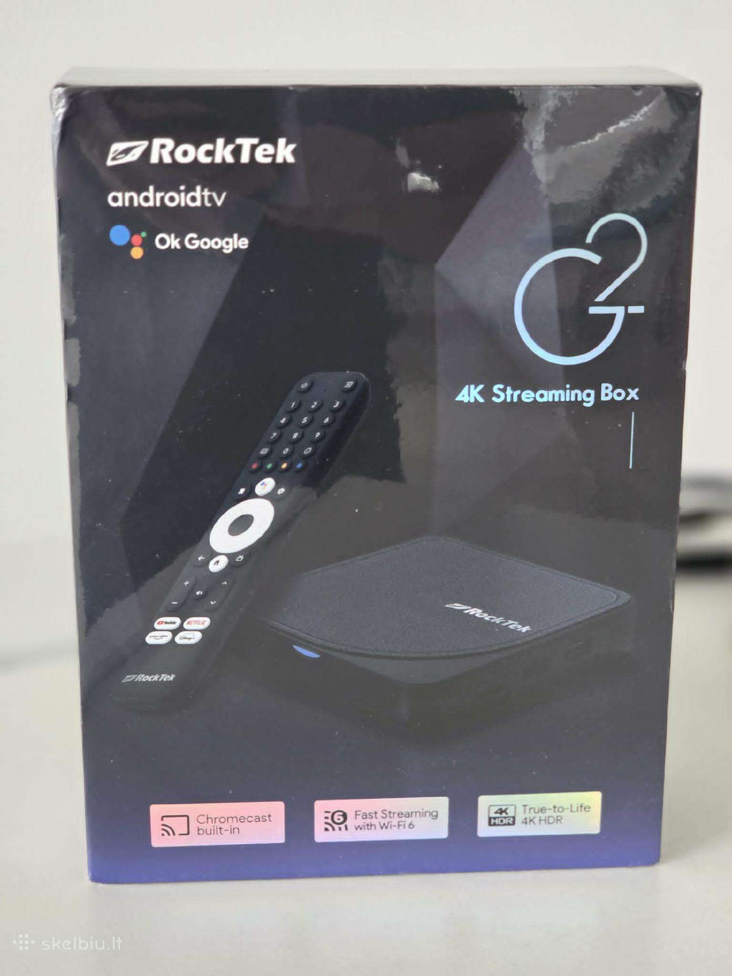 Parduodu nauja Android TV priedėli Rocktek G2 4k