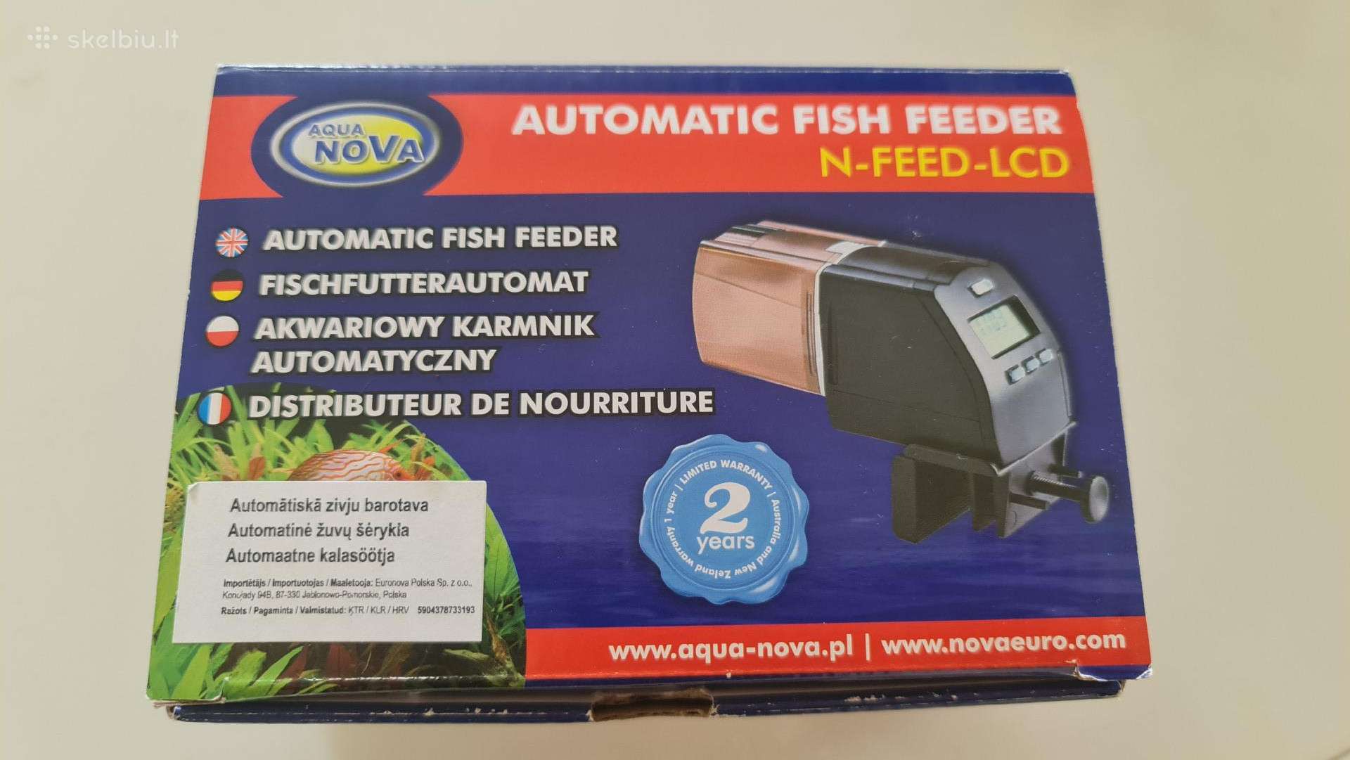 Automatinė akvariumo žuvų šerykla