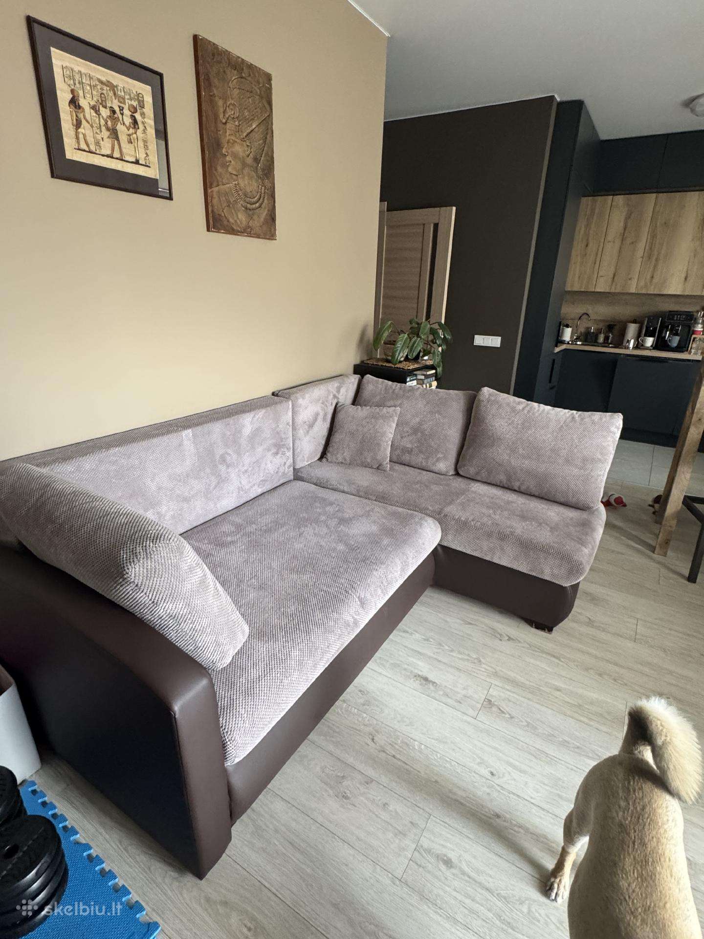 Minkštas kampas su miegojimo funkcija
