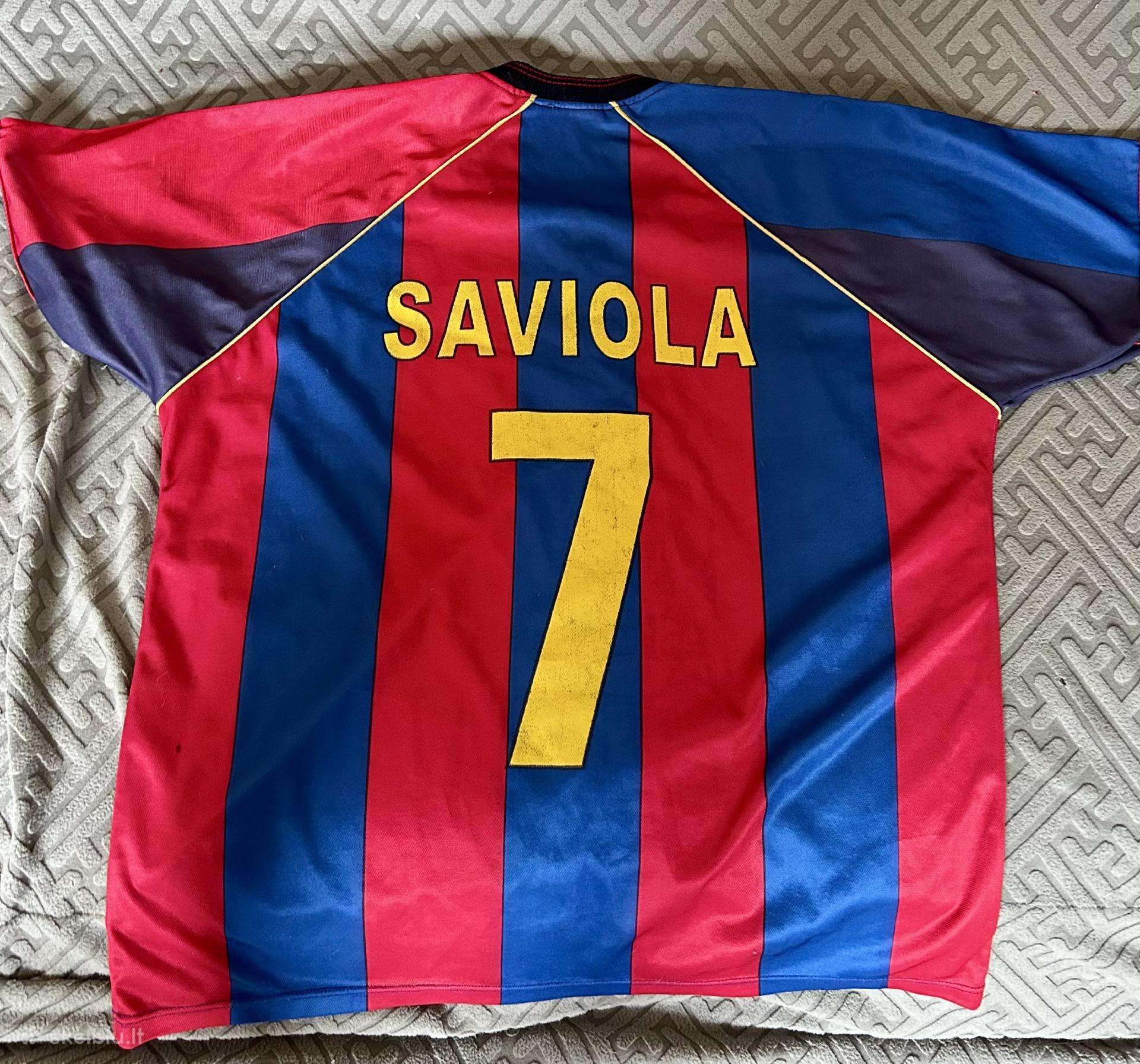 Fc Barcelona futbolo marškineliai Saviola 2001/02