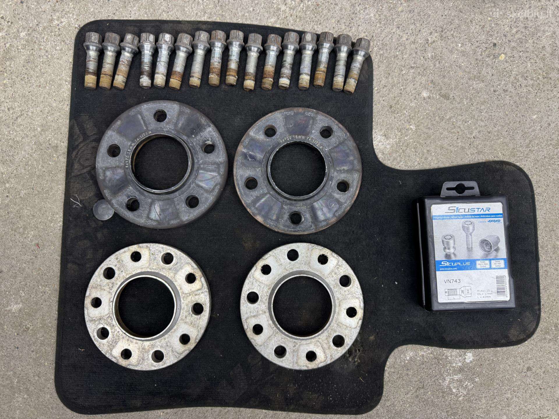 Rastafkės 5x120 Cb 74.1/72.6 13mm 2vnt ir 15mm 2vn