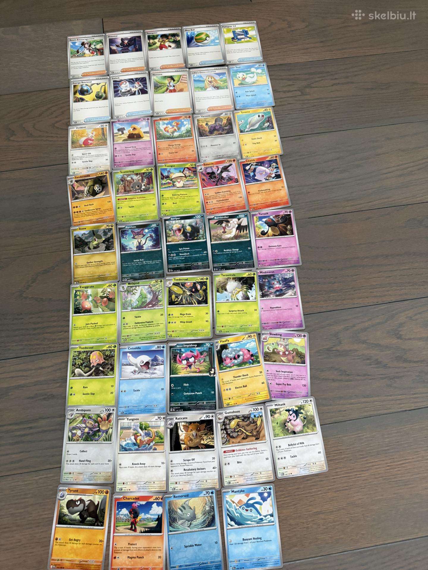 Pokemon kortelės 61 vnt.