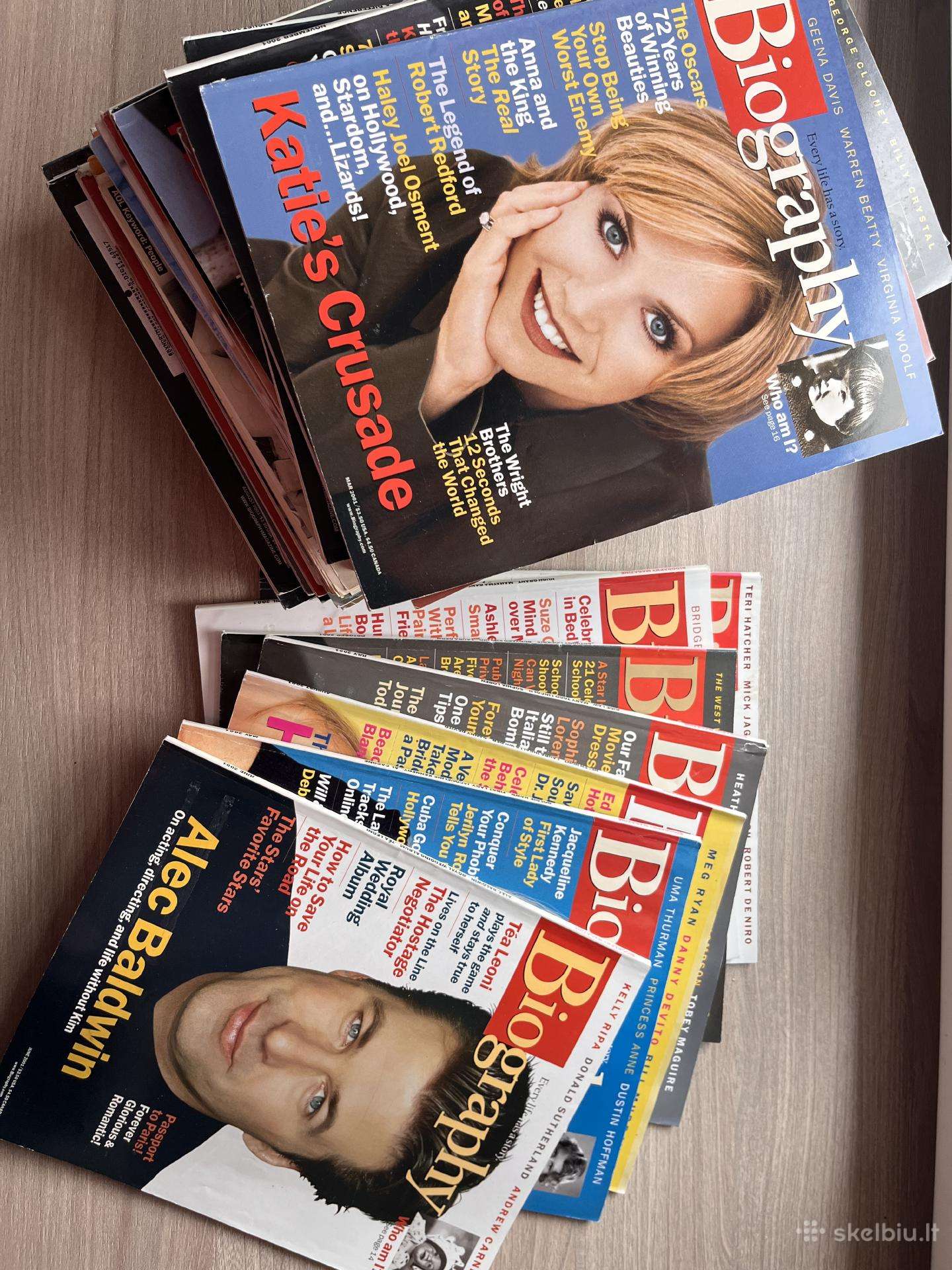 Originalių JAV žurnalų kolekcija “biography