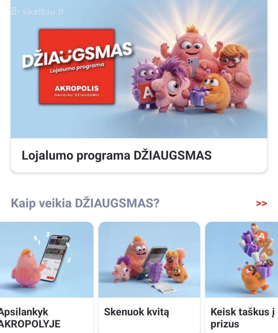 Lojalumo programa Džiaugsmas