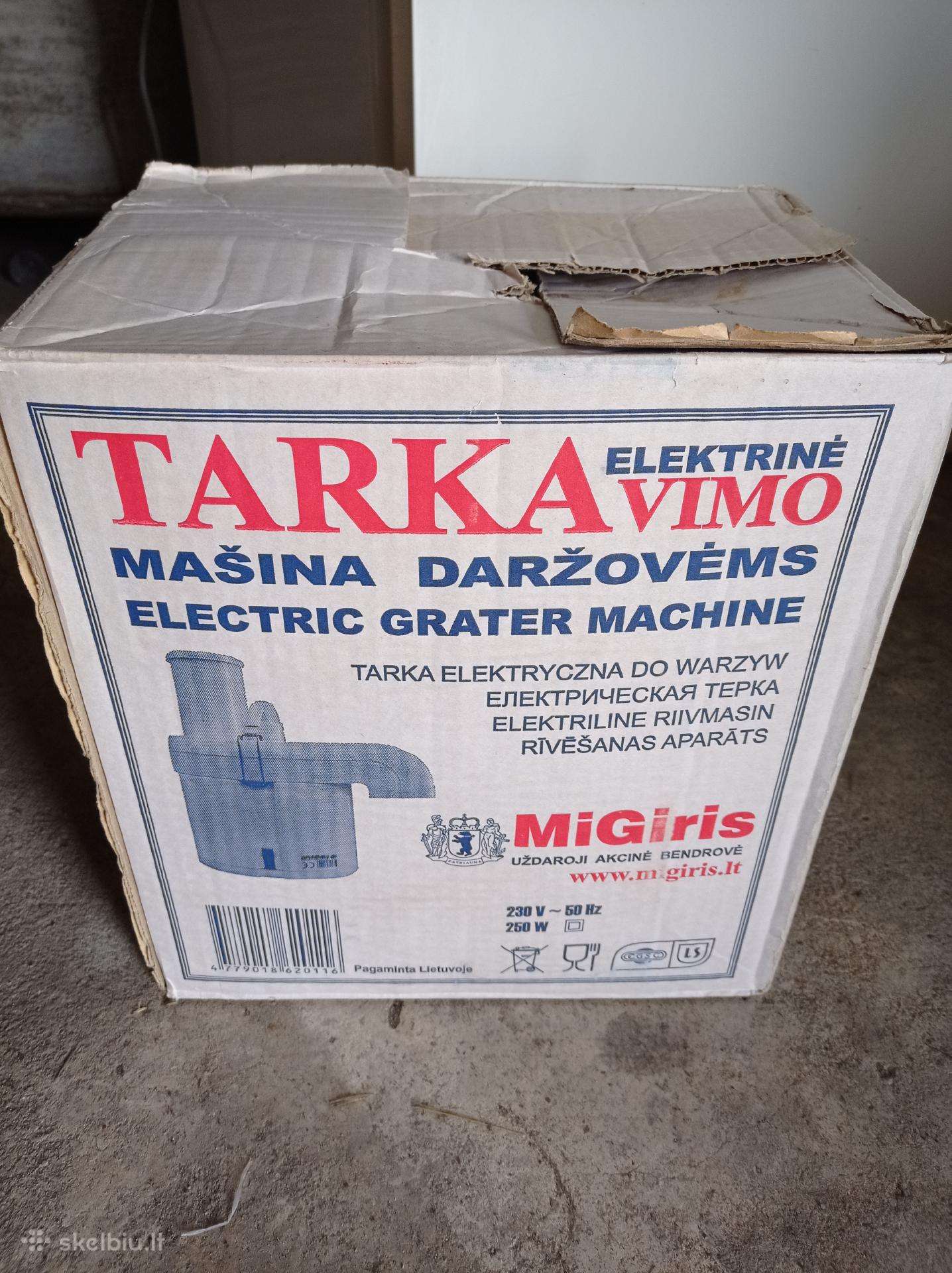 Elektrinė bulvių tarkavimo mašina „migiris“