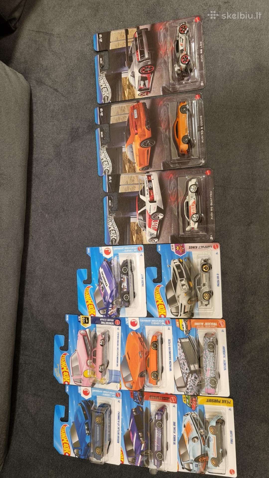 Hot wheels modeliukai