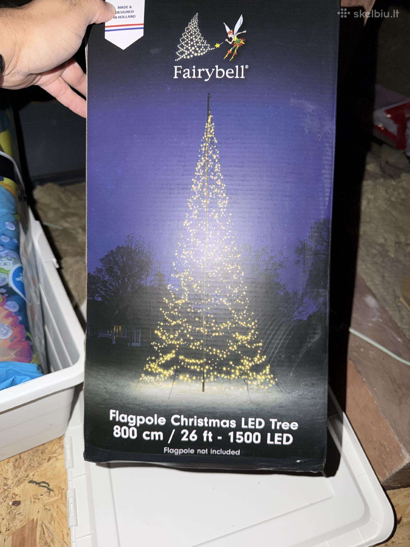 Fairybell Vėliavos stiebo Kalėdinė girlianda