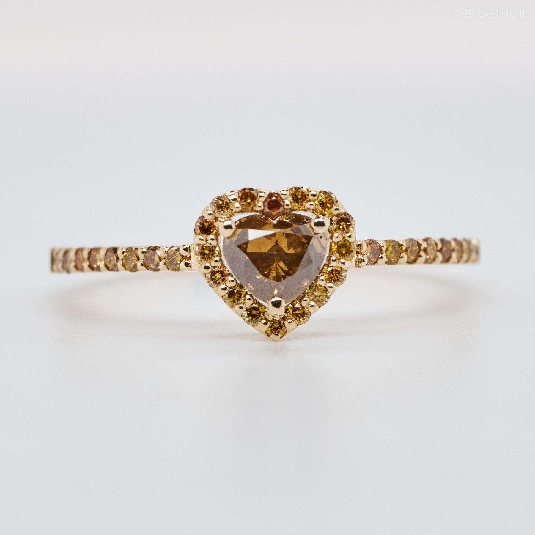 Sužadėtuvių žiedas su briliantais (0,58ct)
