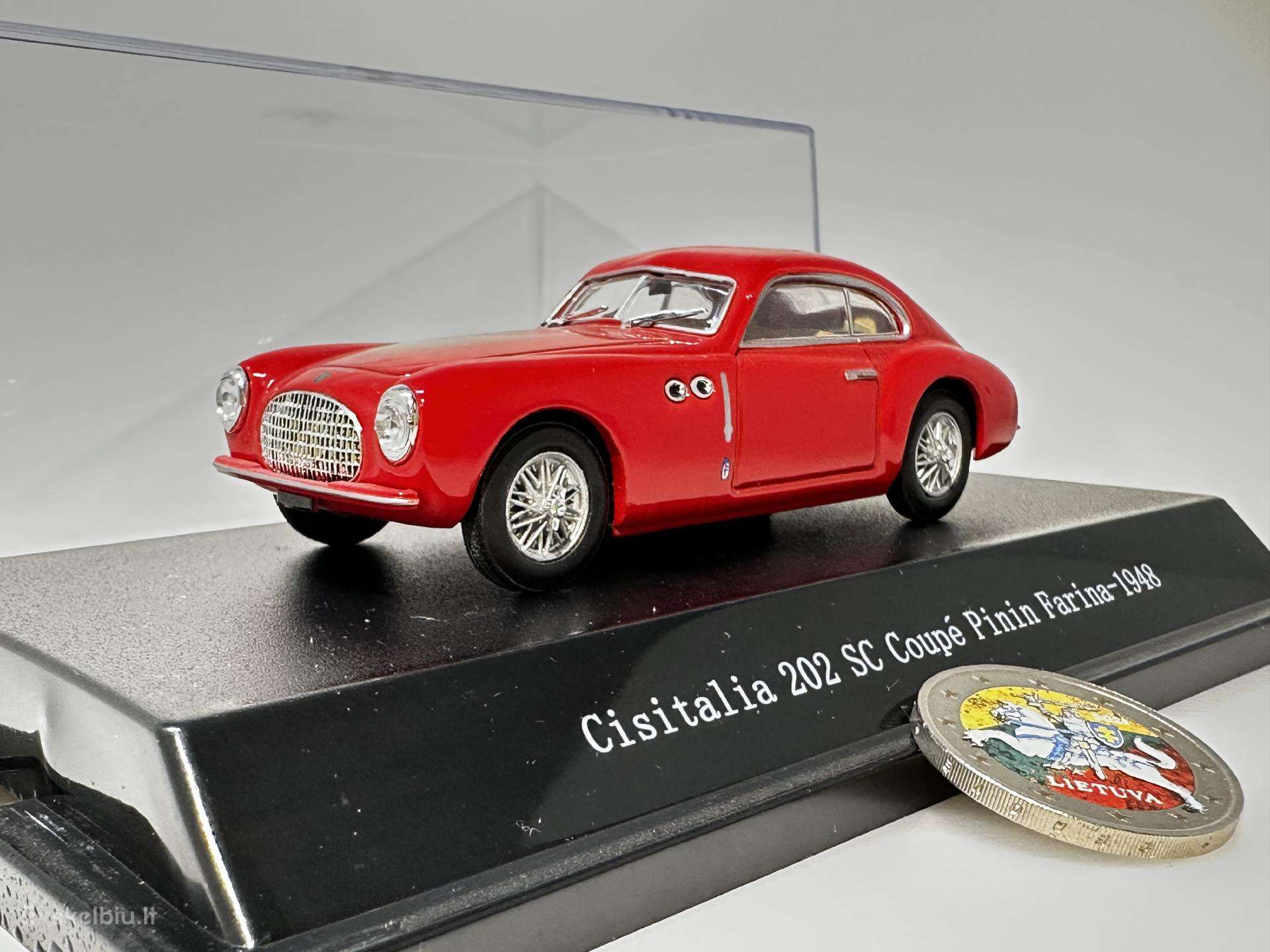 Cisitalia 202 Sc Coupe Pinin Farina 1948 1:43