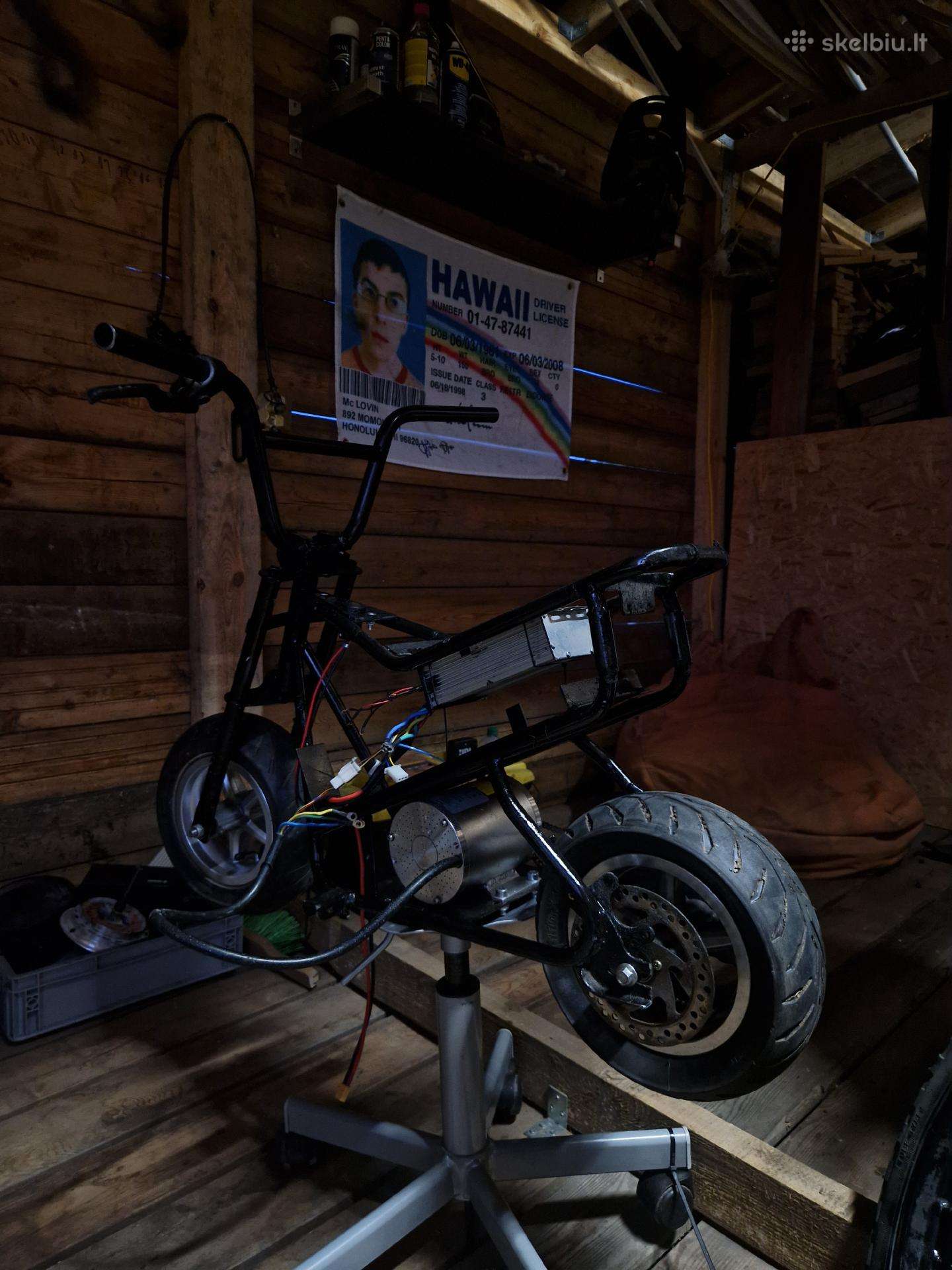 Mini bike 60v 2kw be baterijos