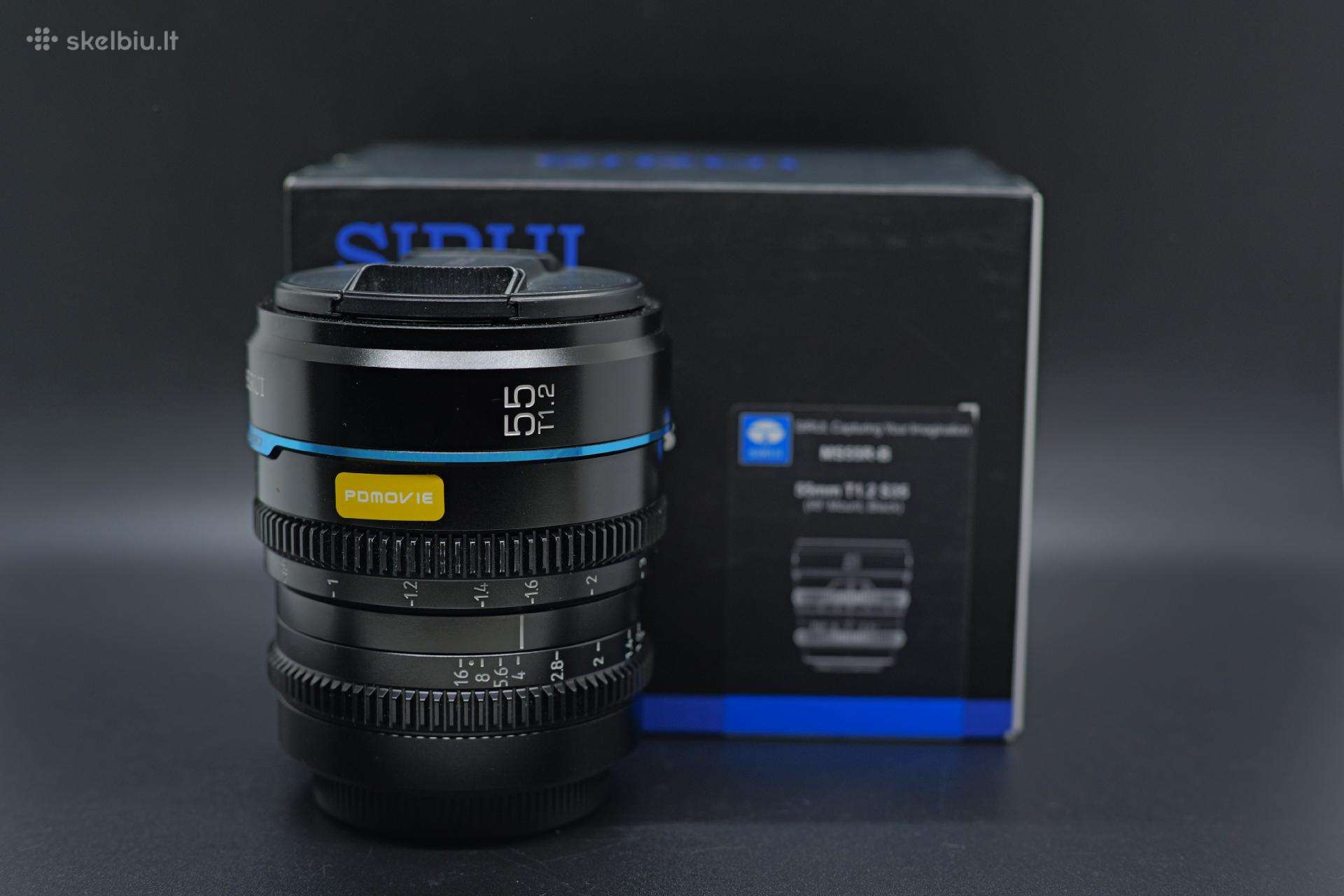 Sirui Night Walker 24mm T1.2, 55mm T1.2. Canon Rf