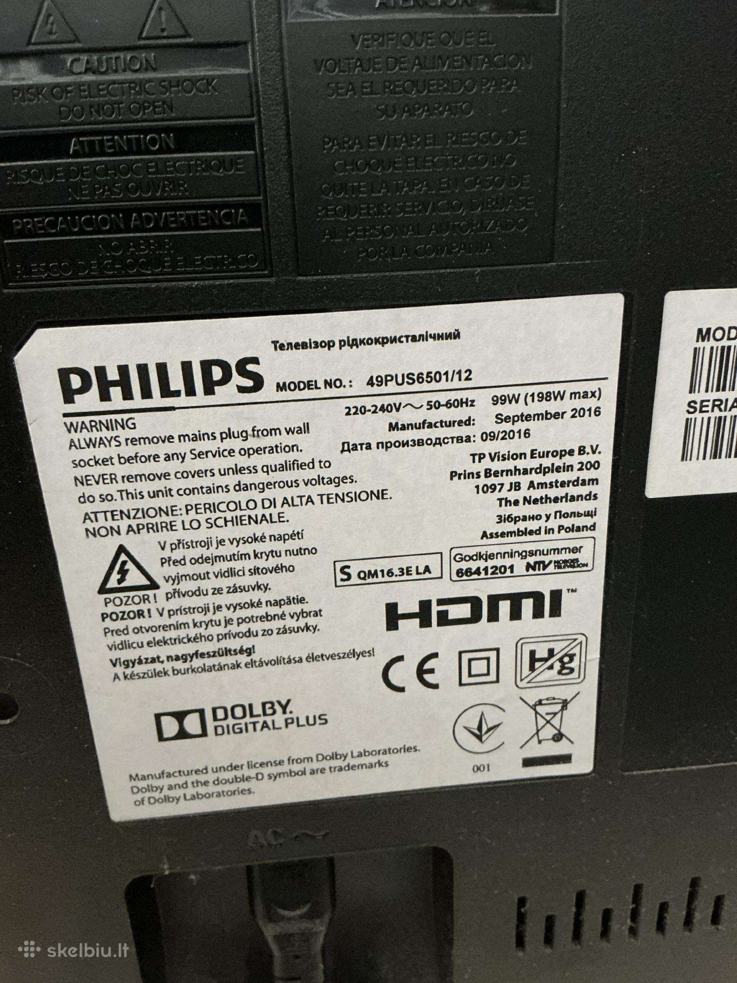 Parduodu televizorių Philips