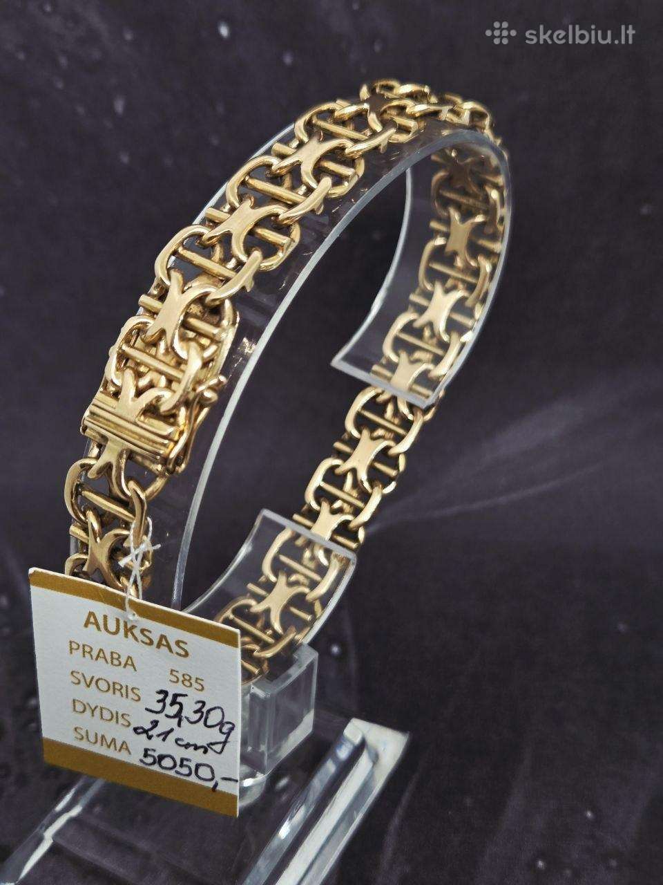 Auksinė apyrankė 585prabos