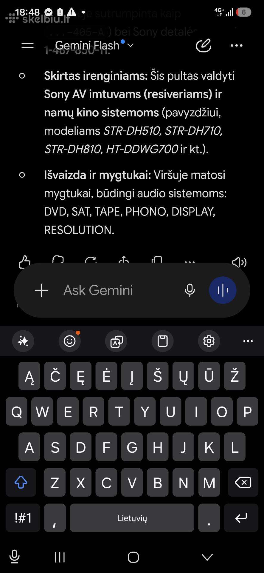 Naujas Sony distancinis pultelis
