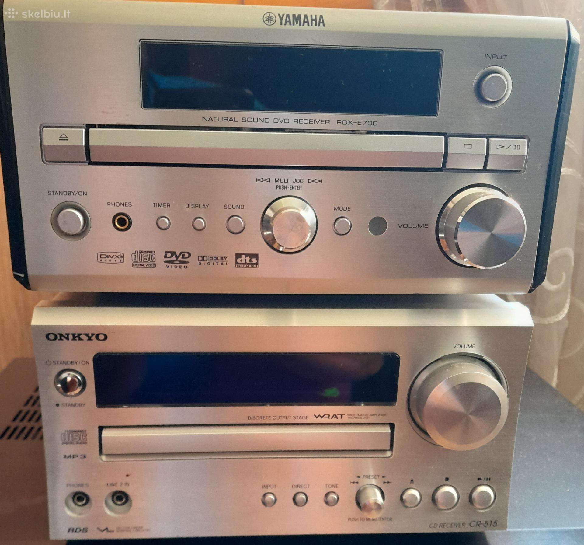Yamaha ir Onkyo centriukai