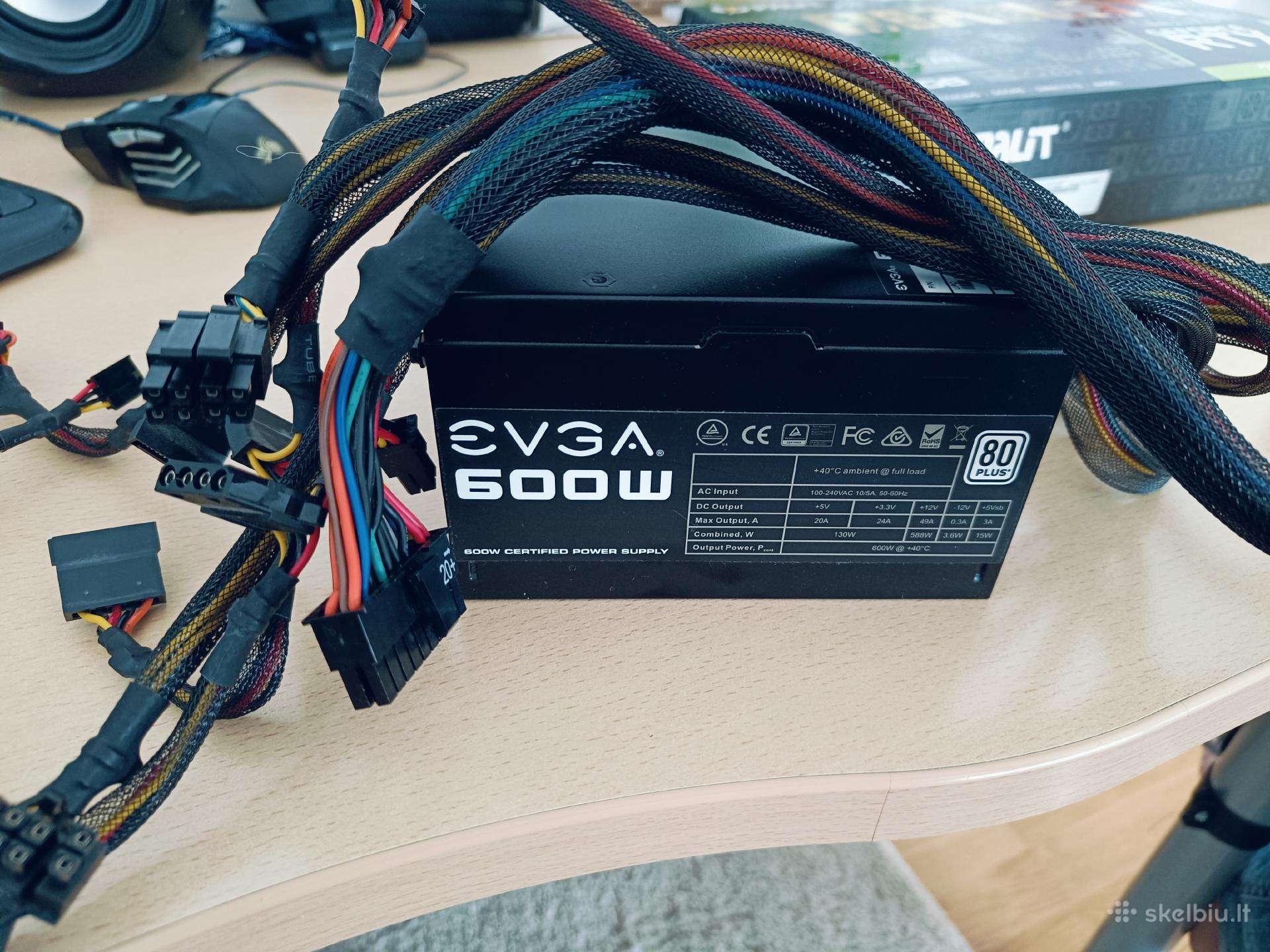 Naudotas maitinimo šaltinis Evga 600w
