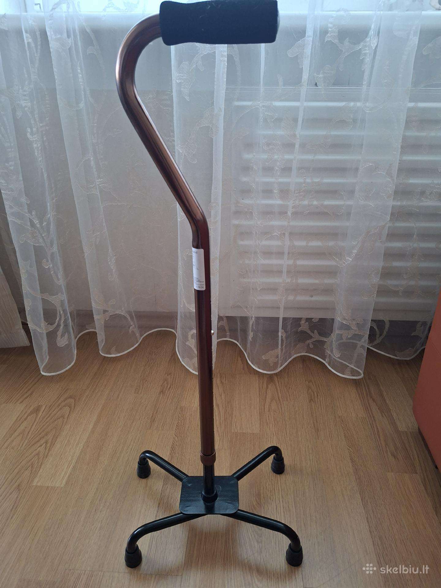 Vaikščiojimo lazdelė su 4 atramom