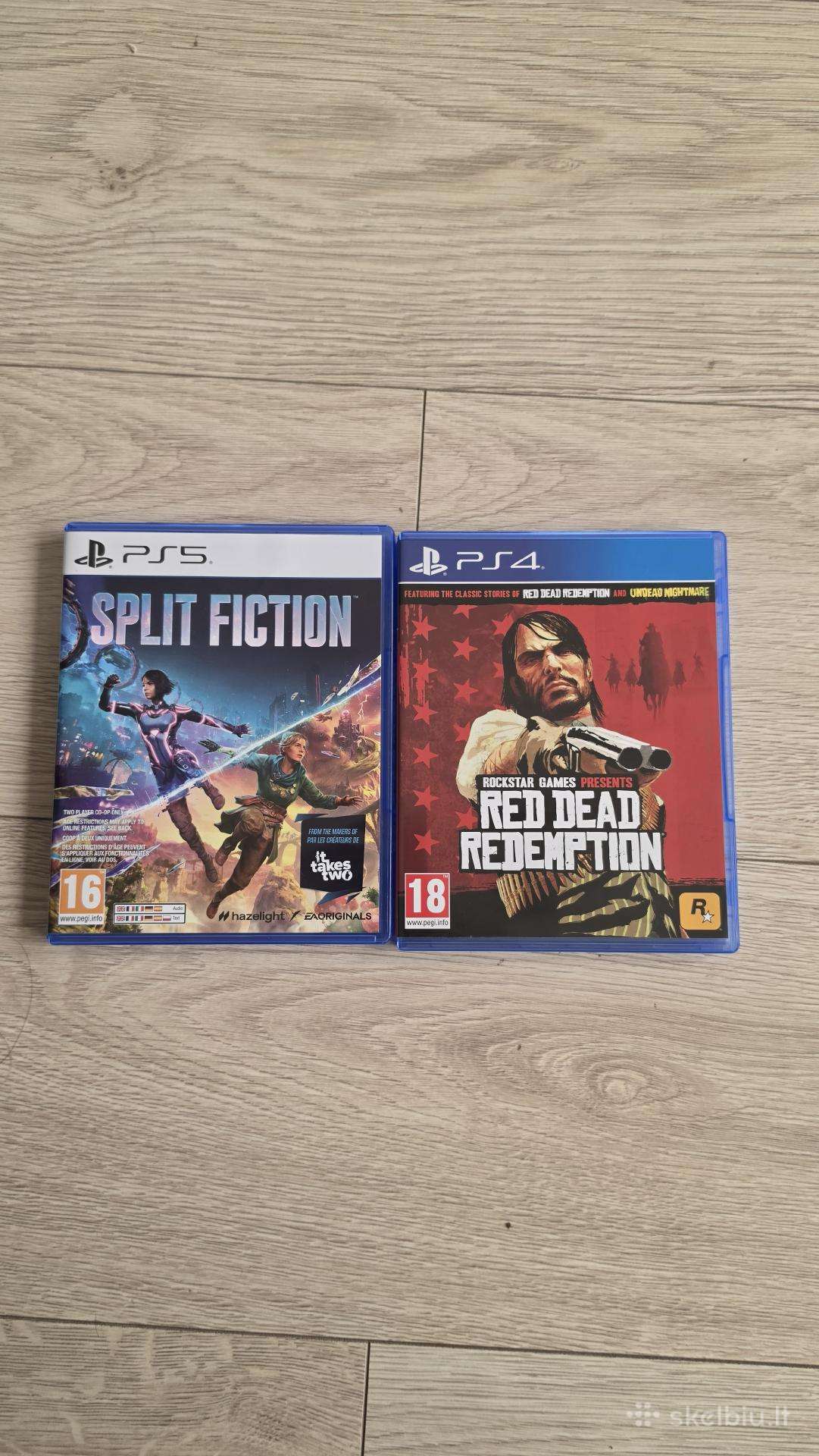 Ps5 ir Ps4 - Split Fiction ir Red Dead Redemption