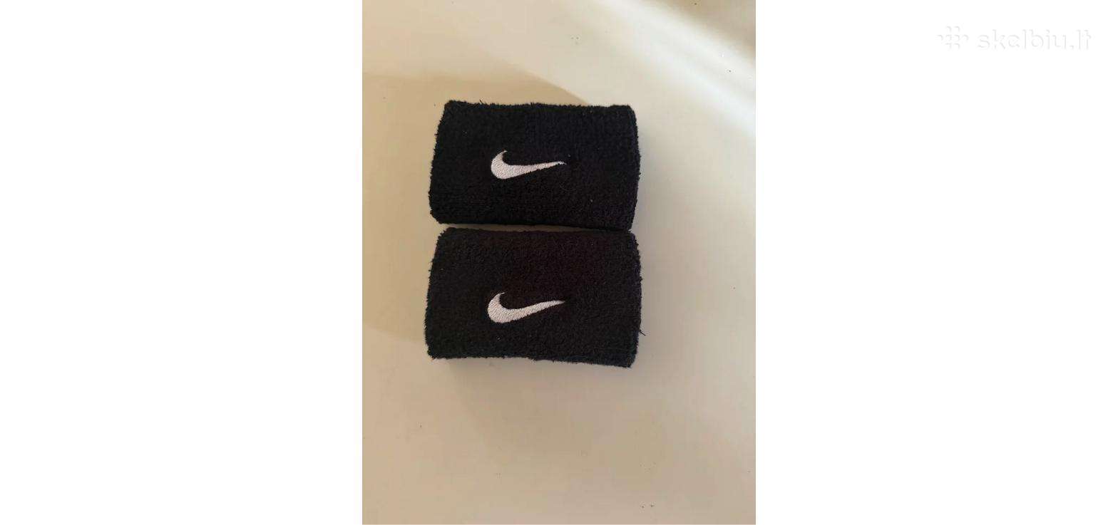 Nike riešo raiščiai (sweatbands), pora, juodi