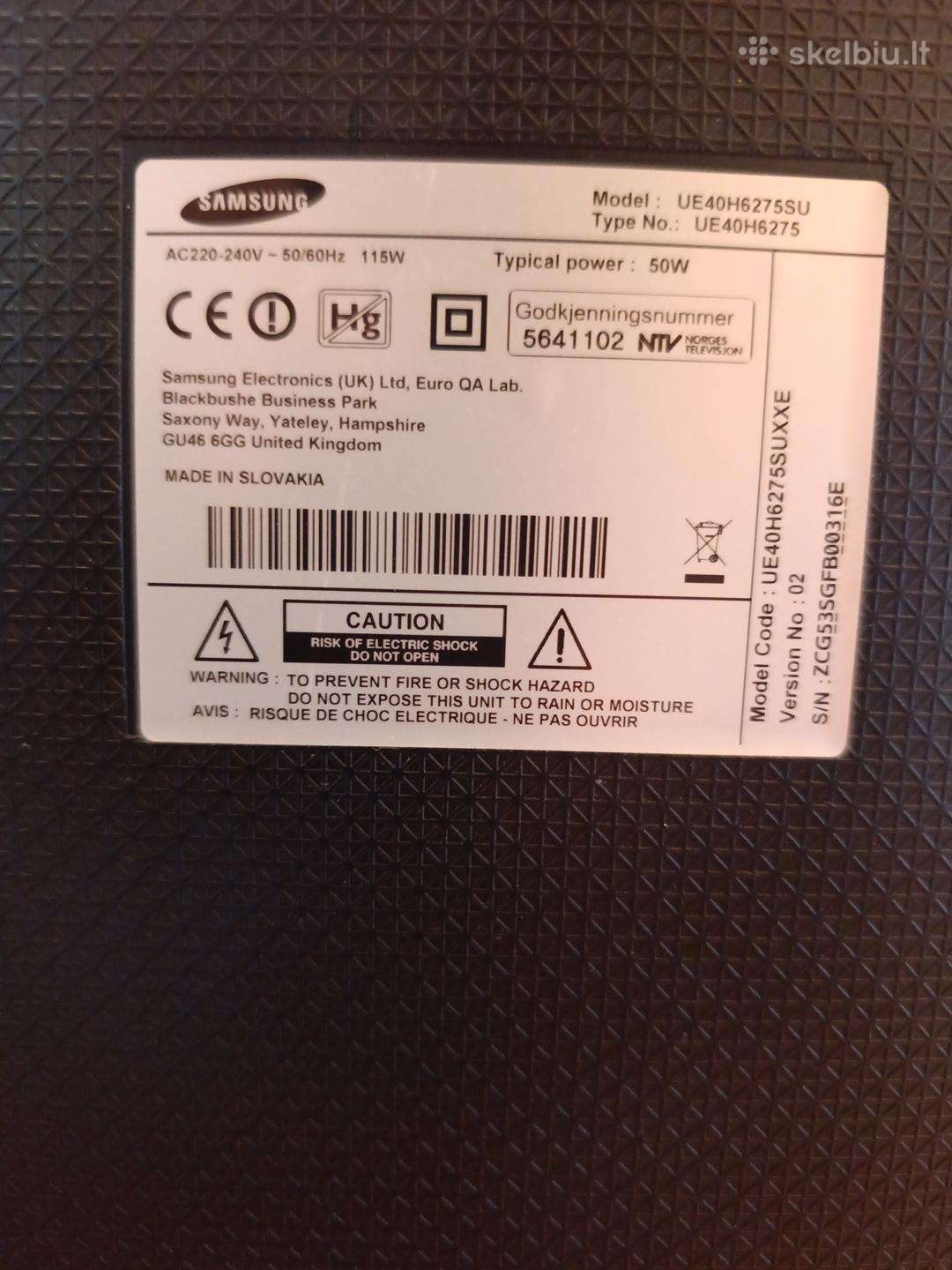 Parduodu du Samsung Televizorius