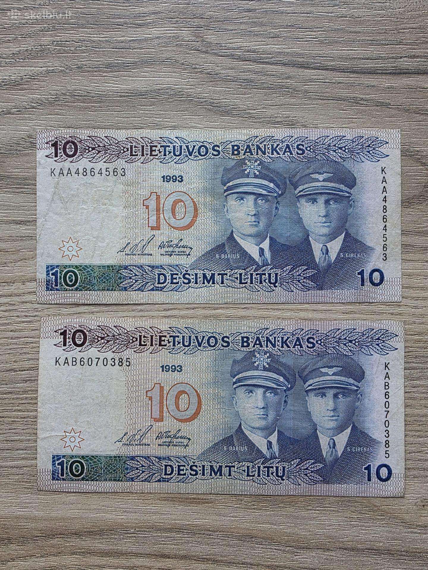 1993 metų 10 litų