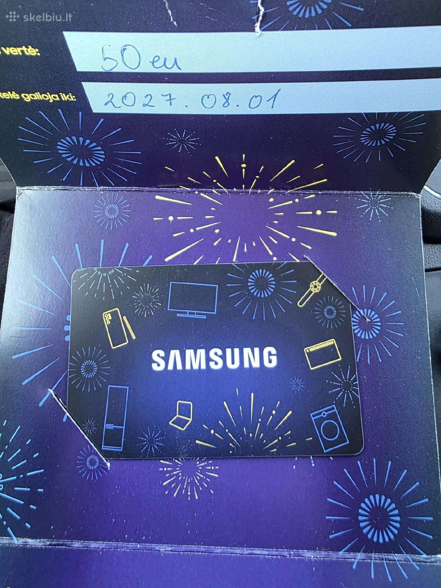 Samsung 50 eur dovanų kuponas