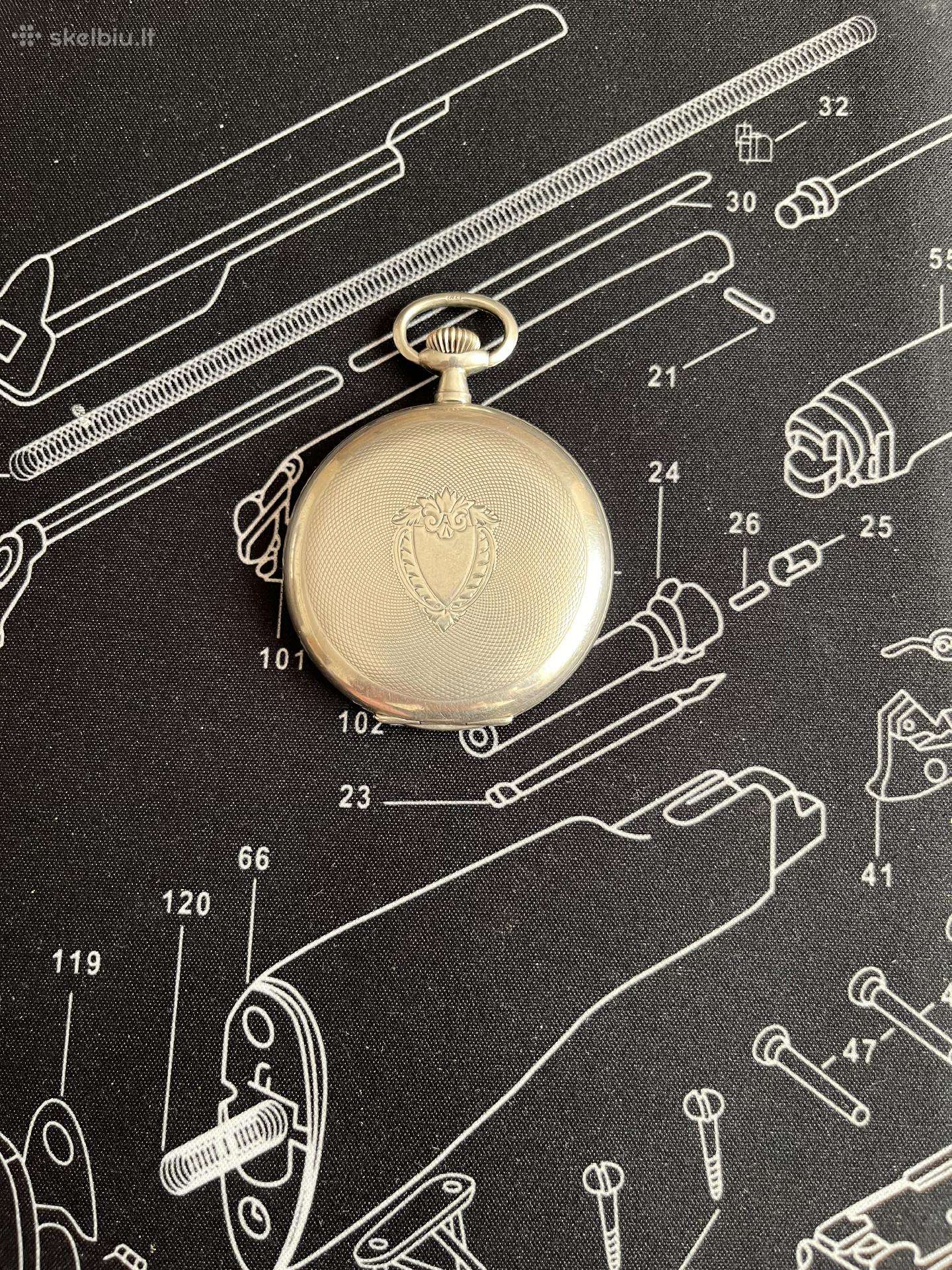 Junghans sidabrinis laikrodis