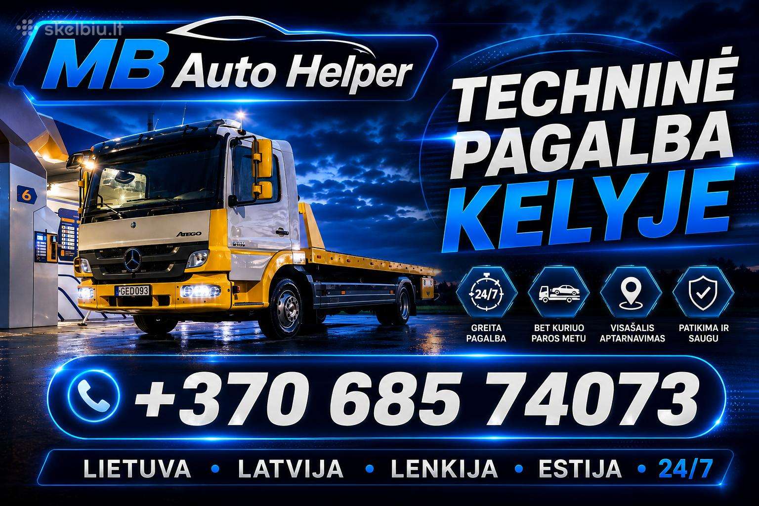 Tralas Vilniuje Traliukas Techninė pagalba 24/7h