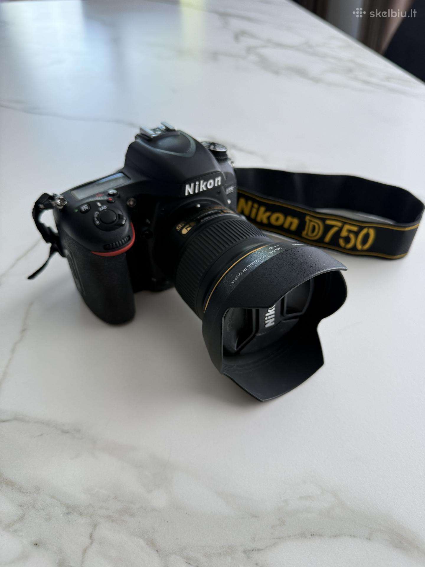 Nikon D750 body ir Nikkor Af-s 24mm 1:1.8g Ed