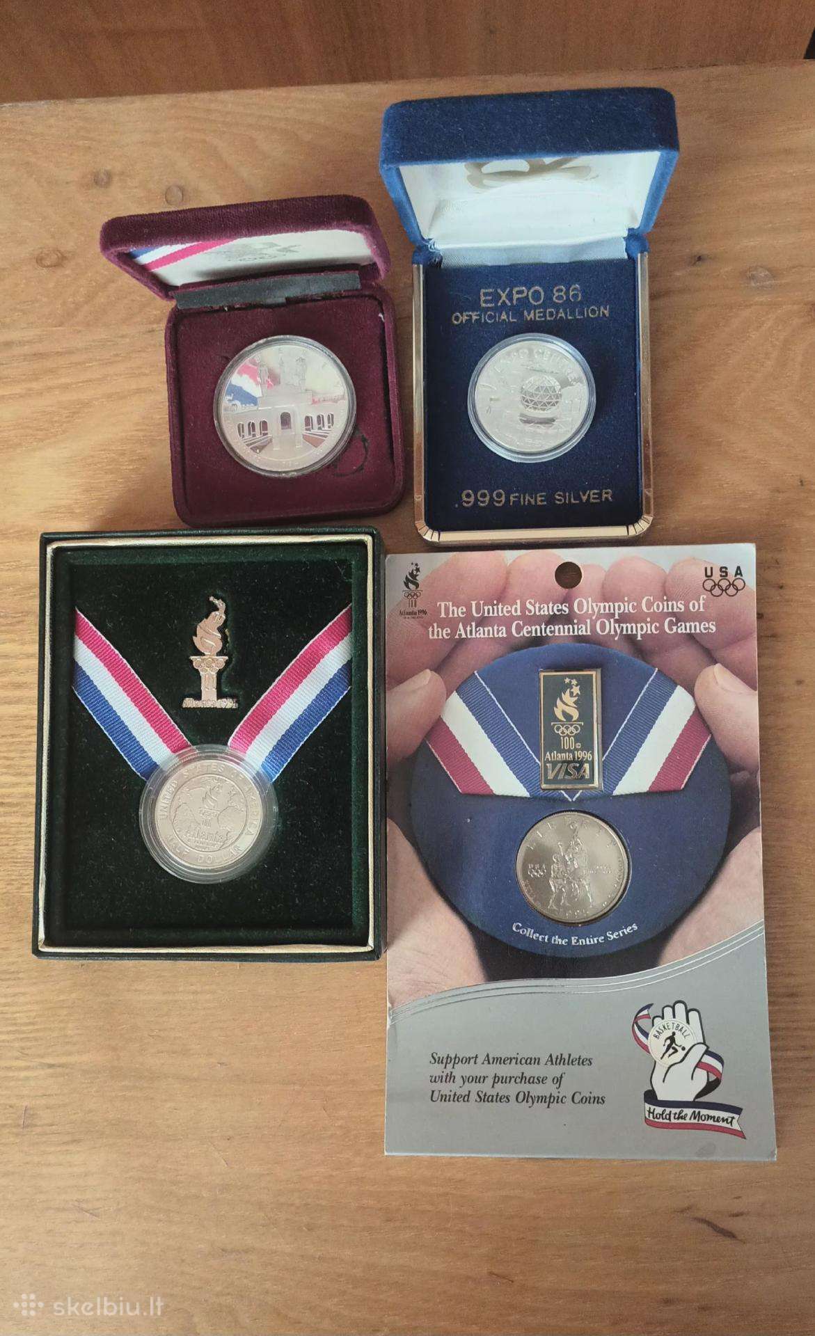 Medaliai, proginės monetos