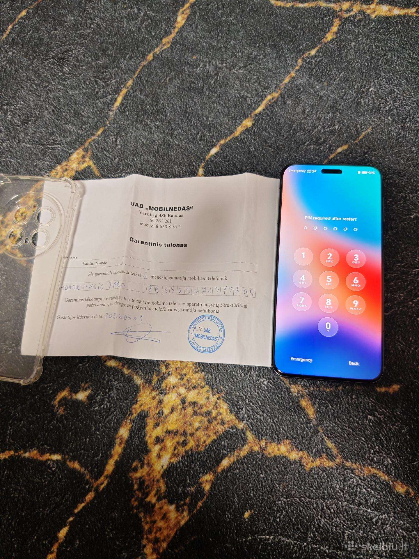 Honor Magic 7 pro su garantija