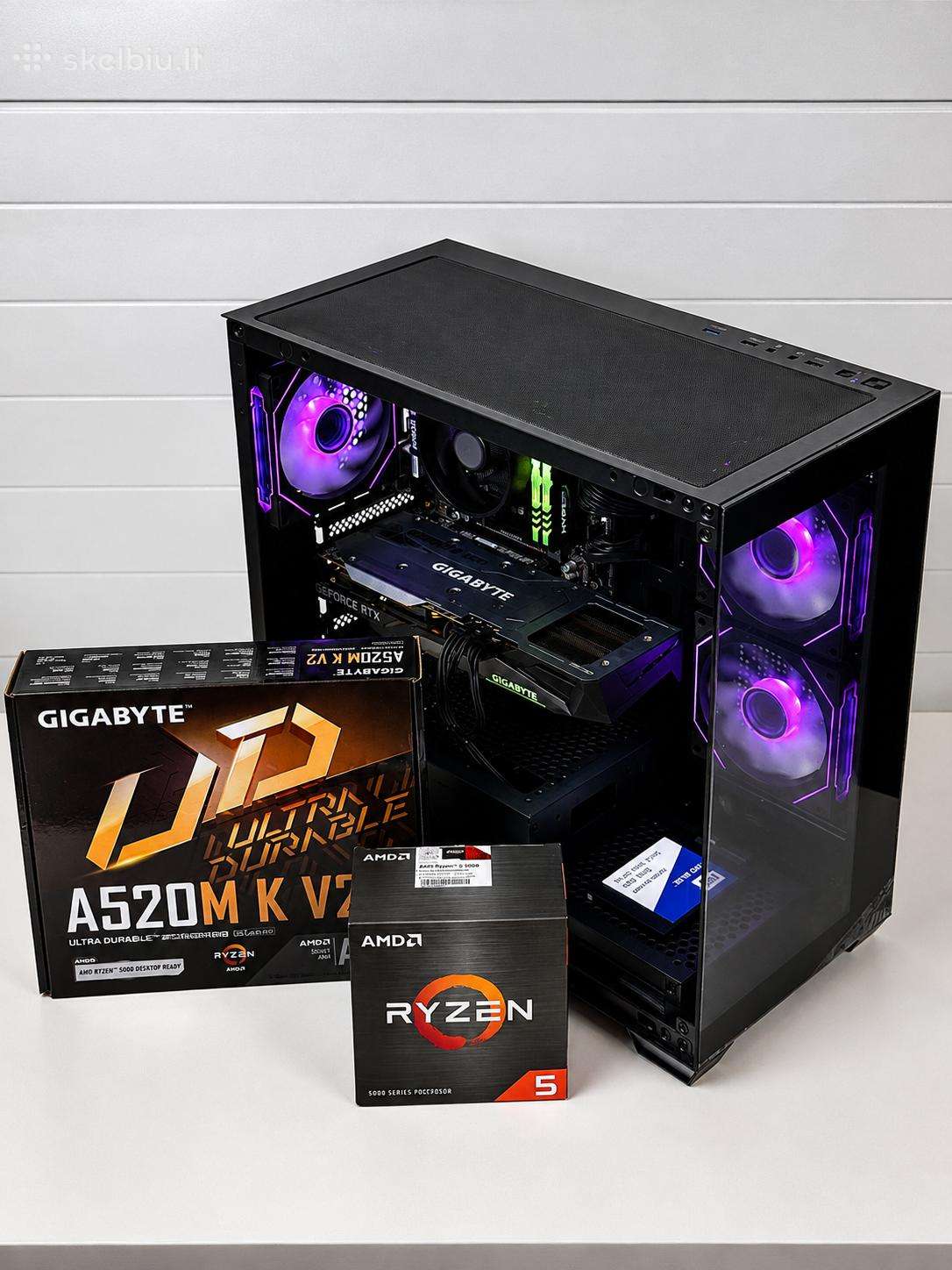 Stacionarus Kompiuteris Rtx 3060ti Ryzen 5 5500