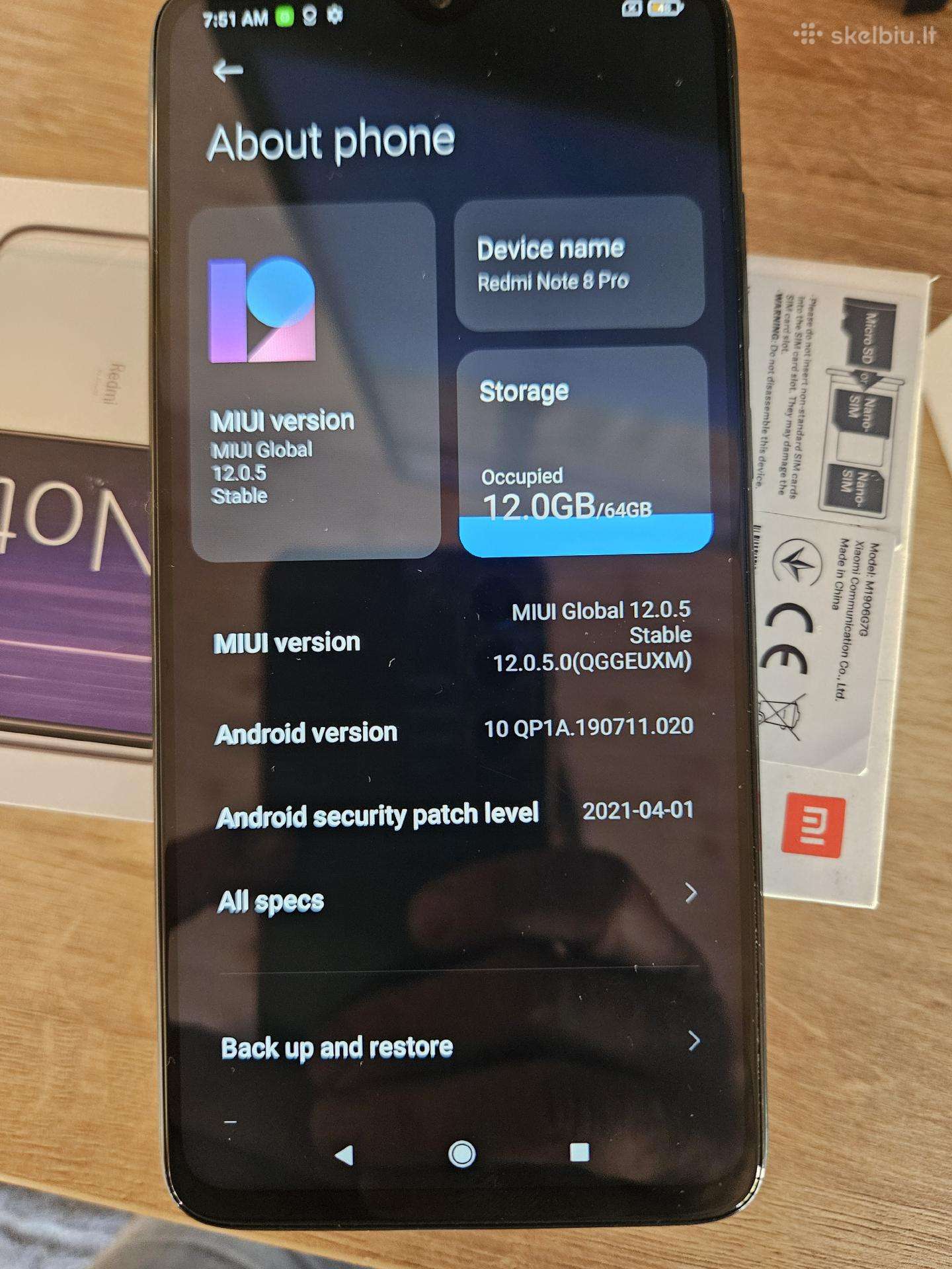 Xiaomi Redmi Note 8 Pro 64gb, idealus