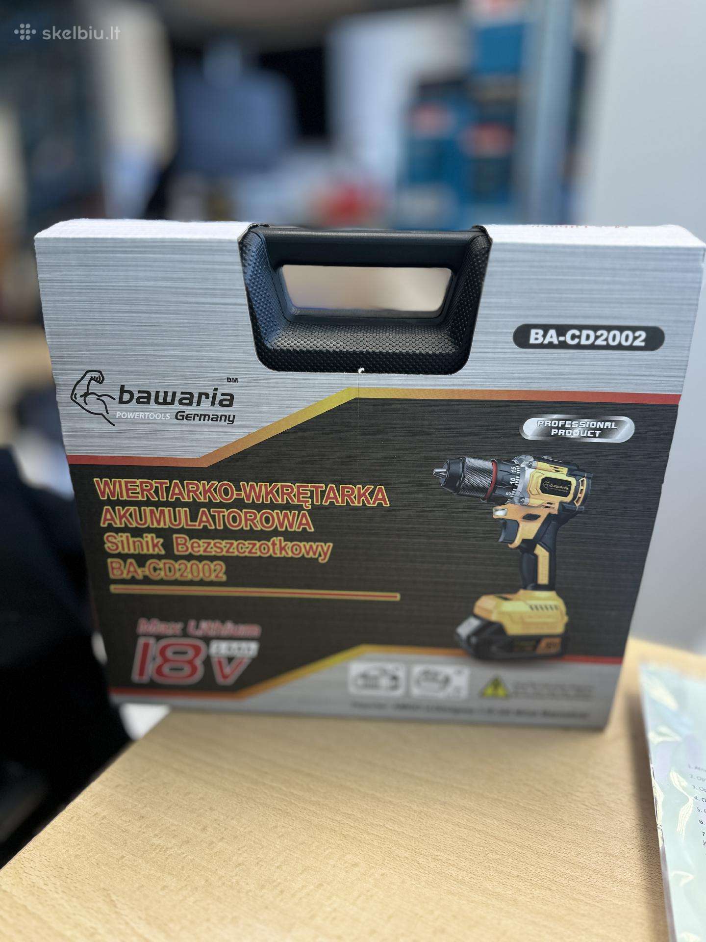 Bawaria Cd2002 akumuliatorinis suktuvas–gręžtuvas