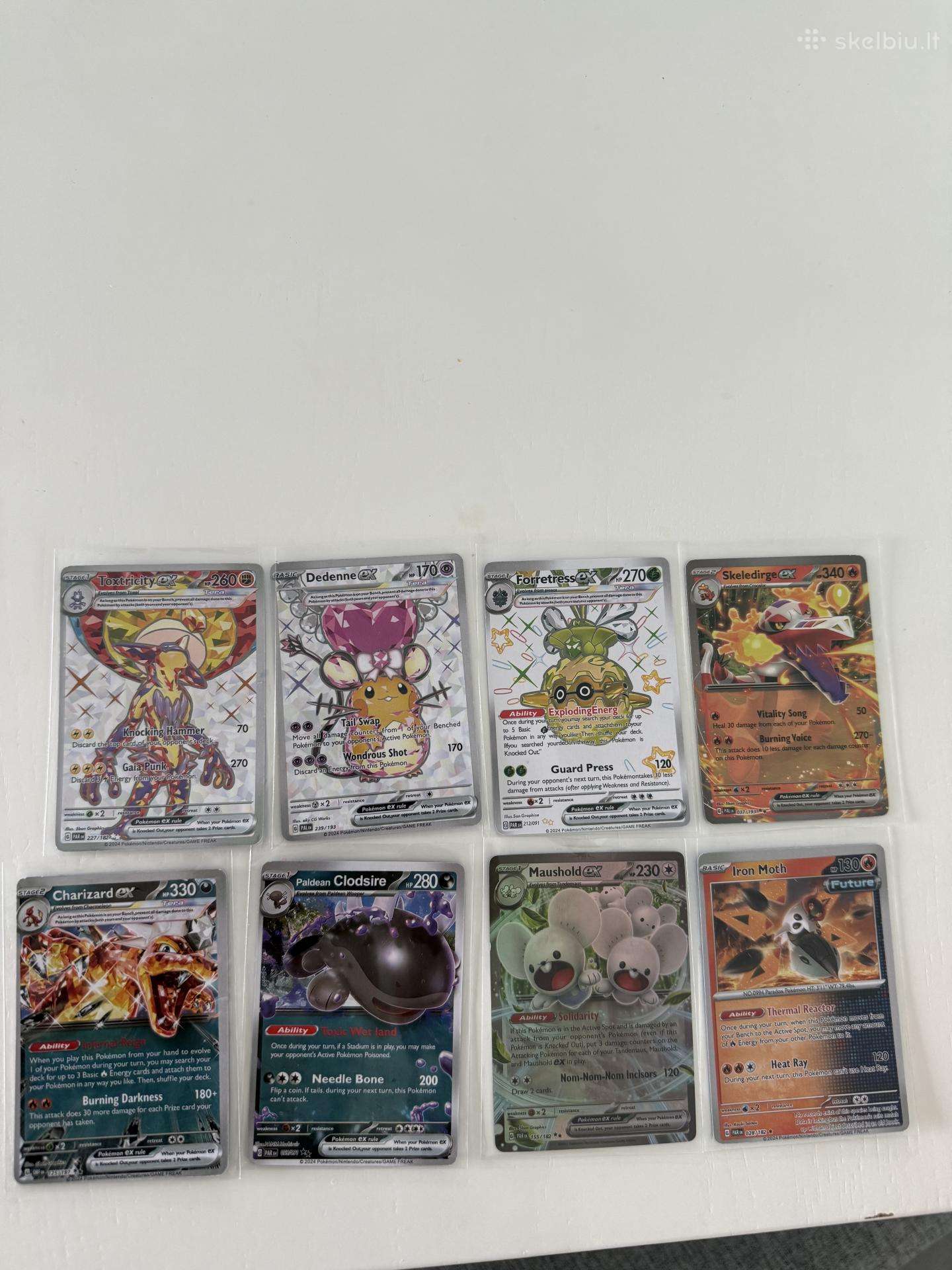 Pokemon kortelės 8 vnt.