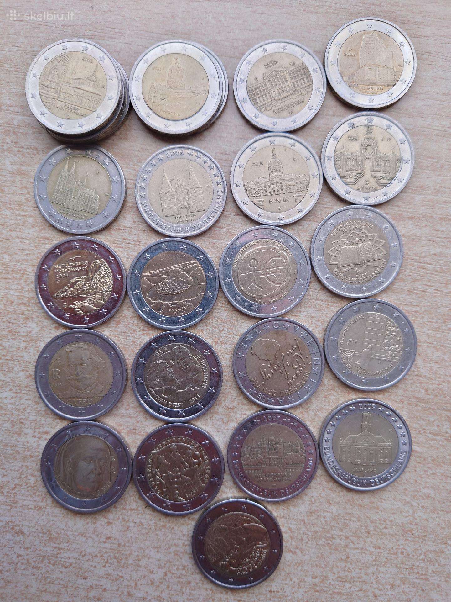 2 eurų proginės monetos