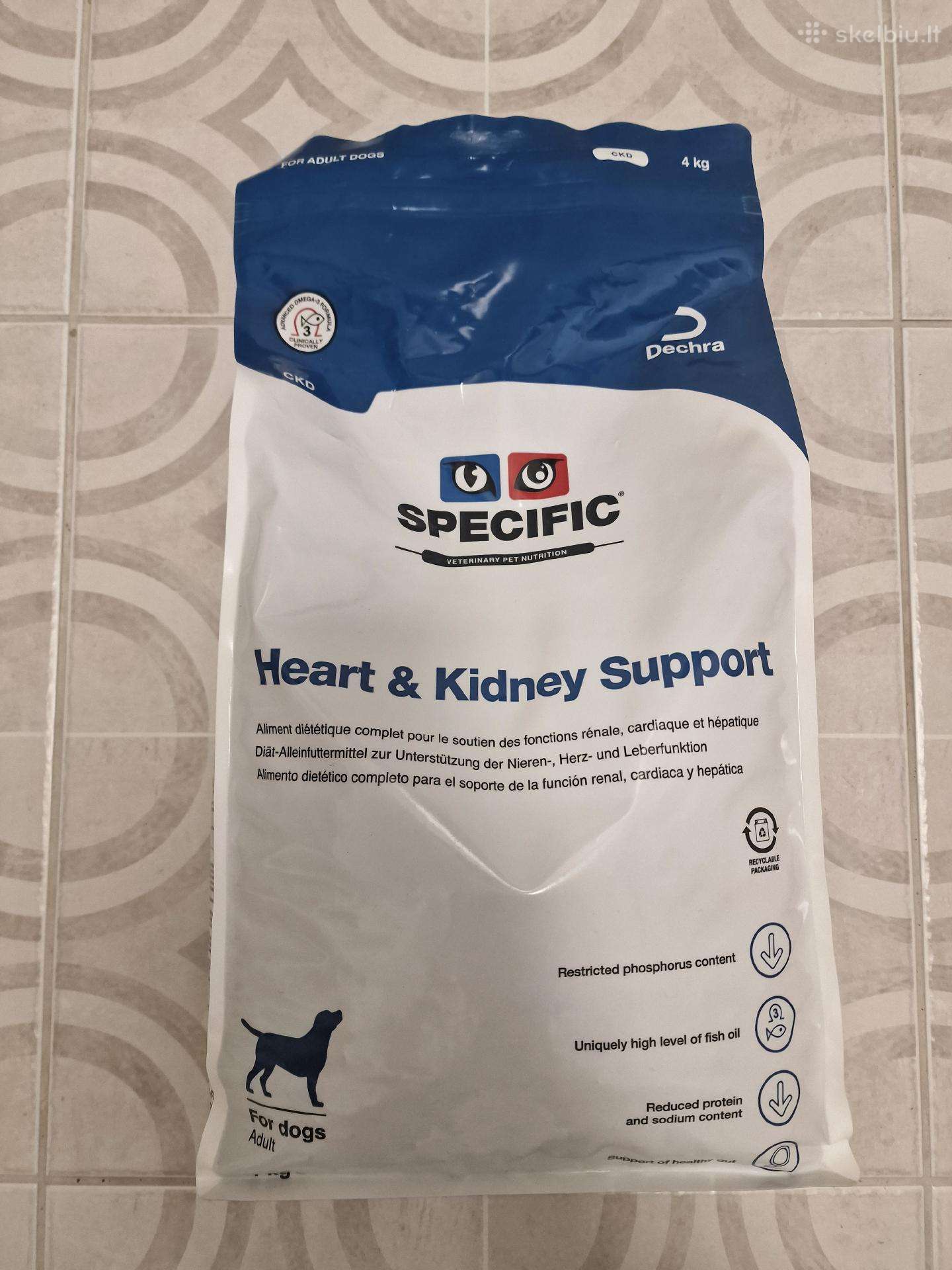 Specific Ckd Heart & Kidney Support maistas šunims