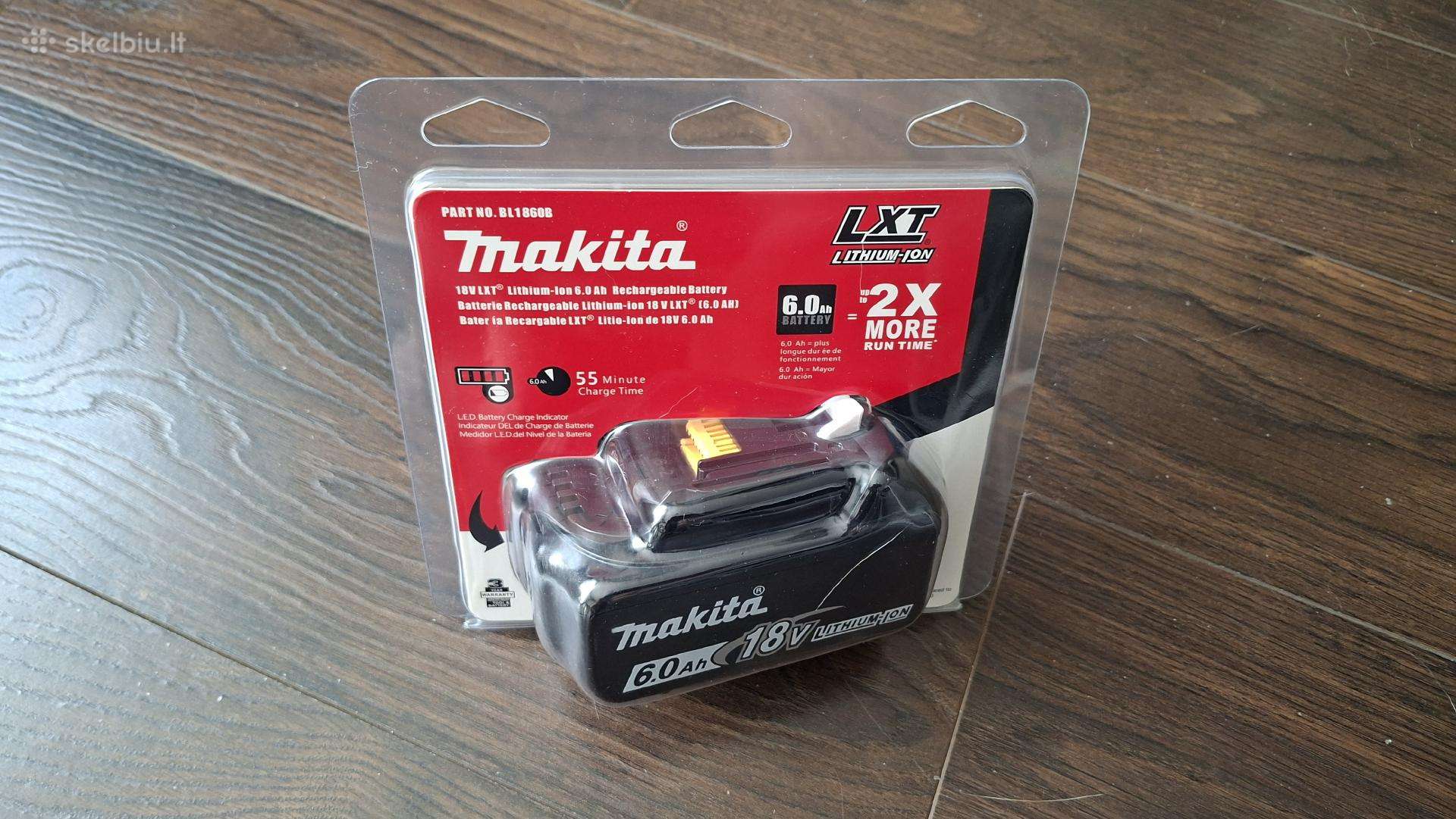 Akumuliatoriai Makita įrankiams 18v 6ah